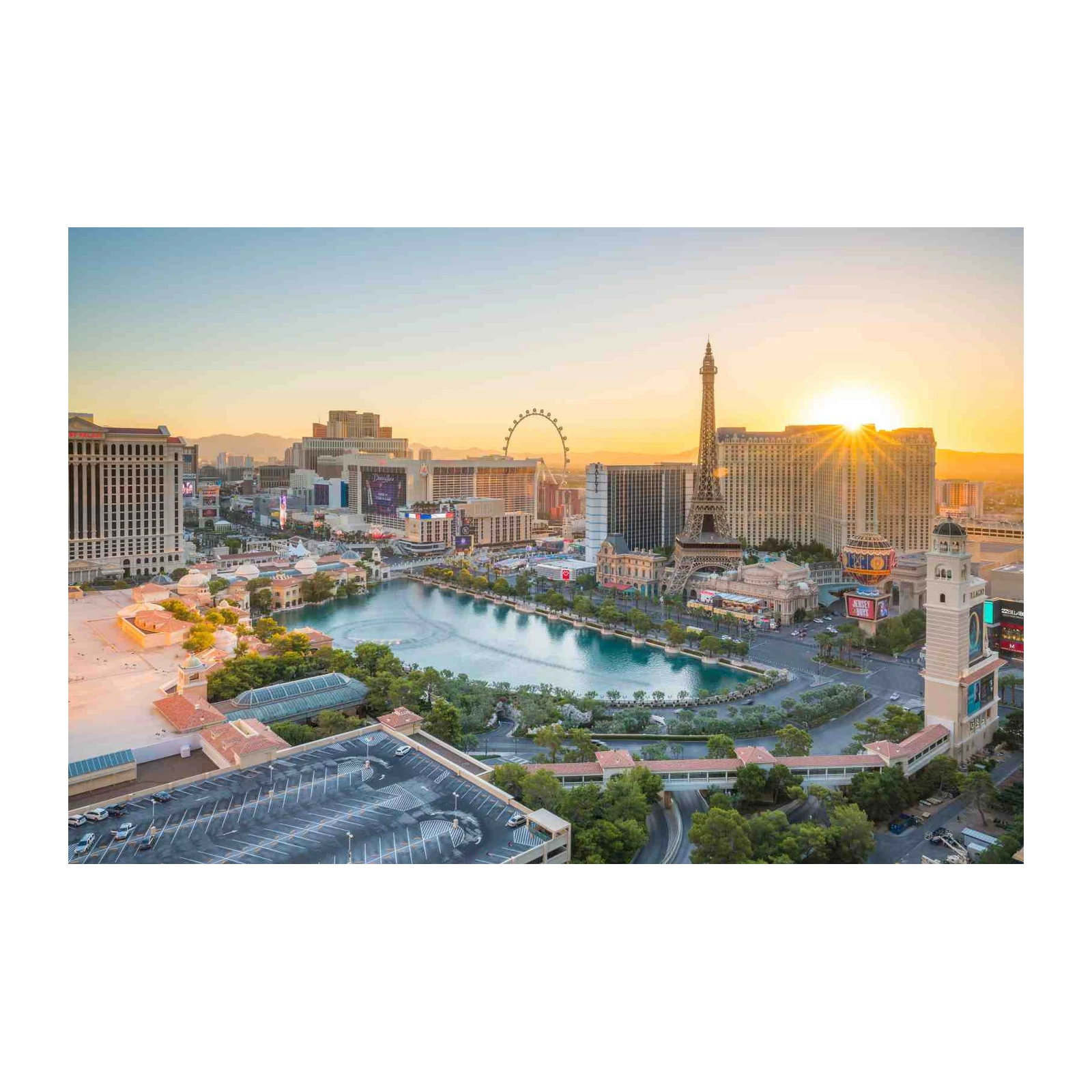 Las Vegas Strip Sunrise Wall Art
