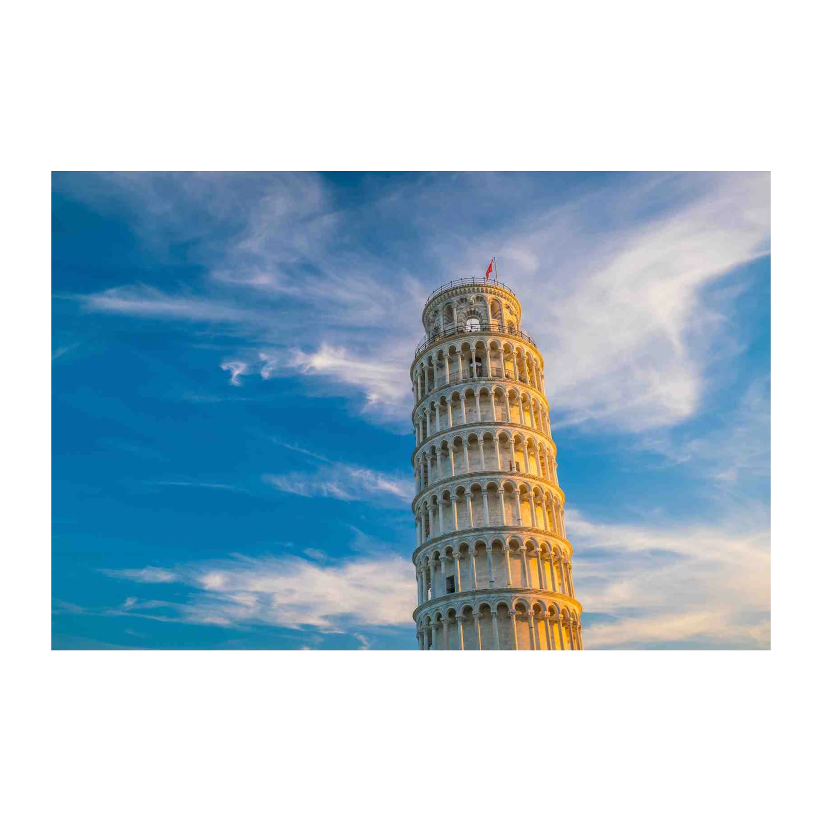 Leaning Tower of Pisa Sunset Wall Art