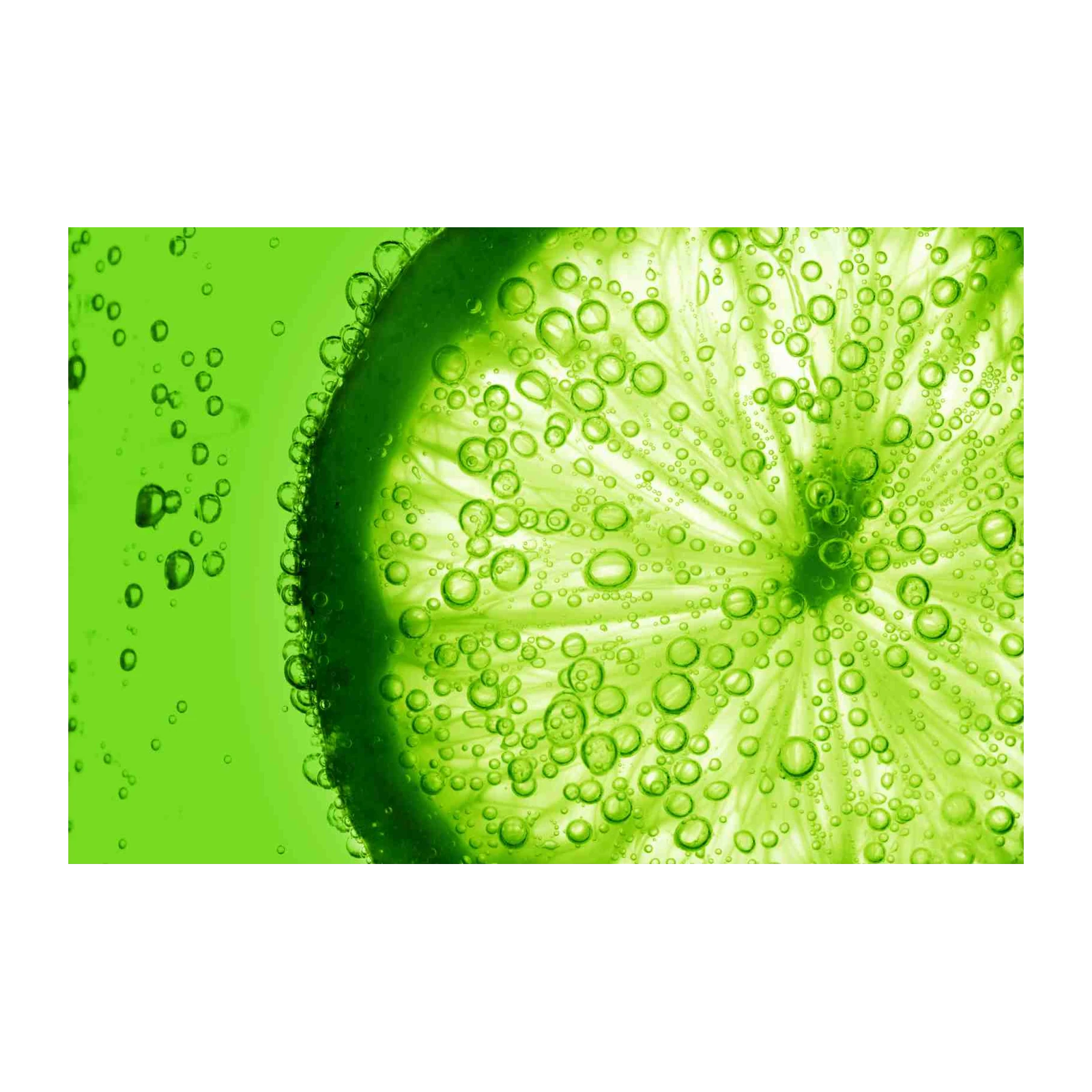 Vibrant Lime Bubbles Wall Art Wall Art