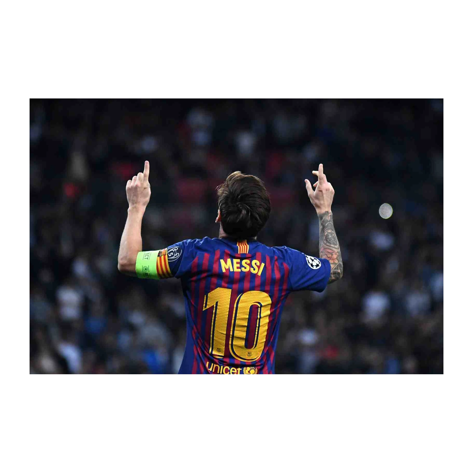 Iconic Messi 10 Celebration Wall Art