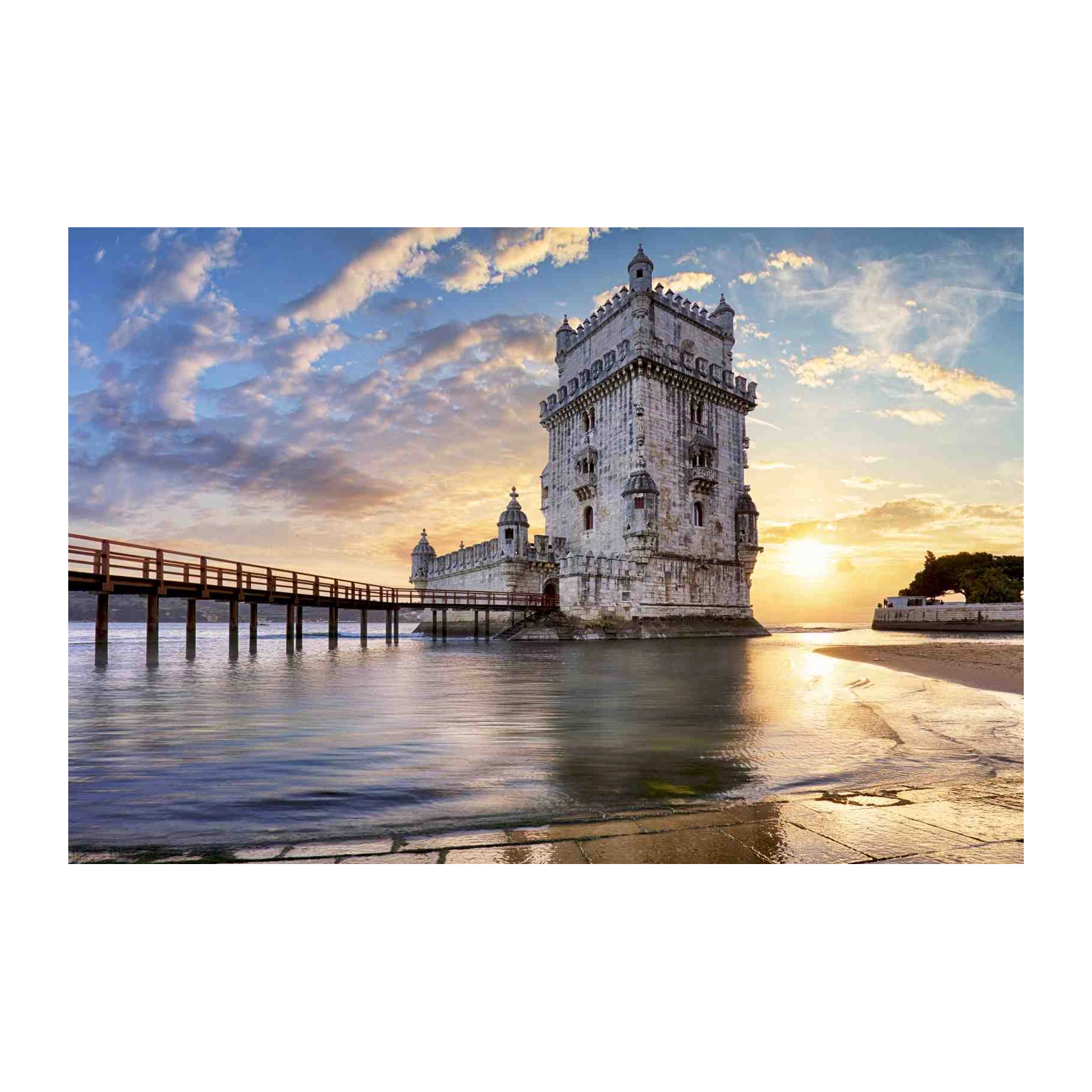 Lisbon Belem Tower Sunset Wall Art