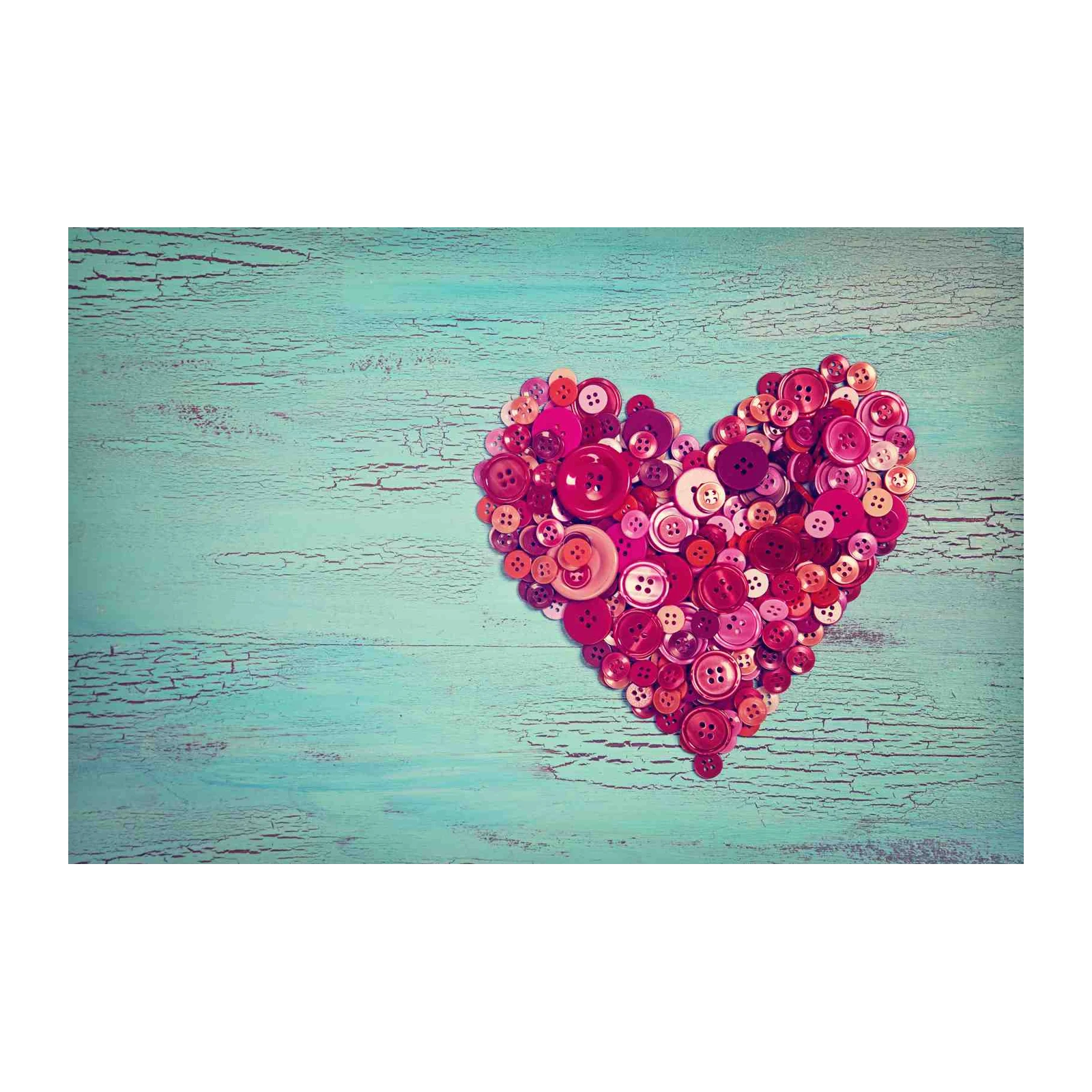Vintage Button Heart Wall Art Art
