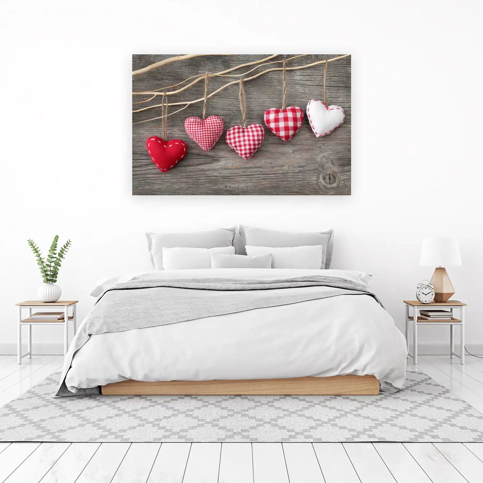 Rustic Charm Heart Decorations Wall Art