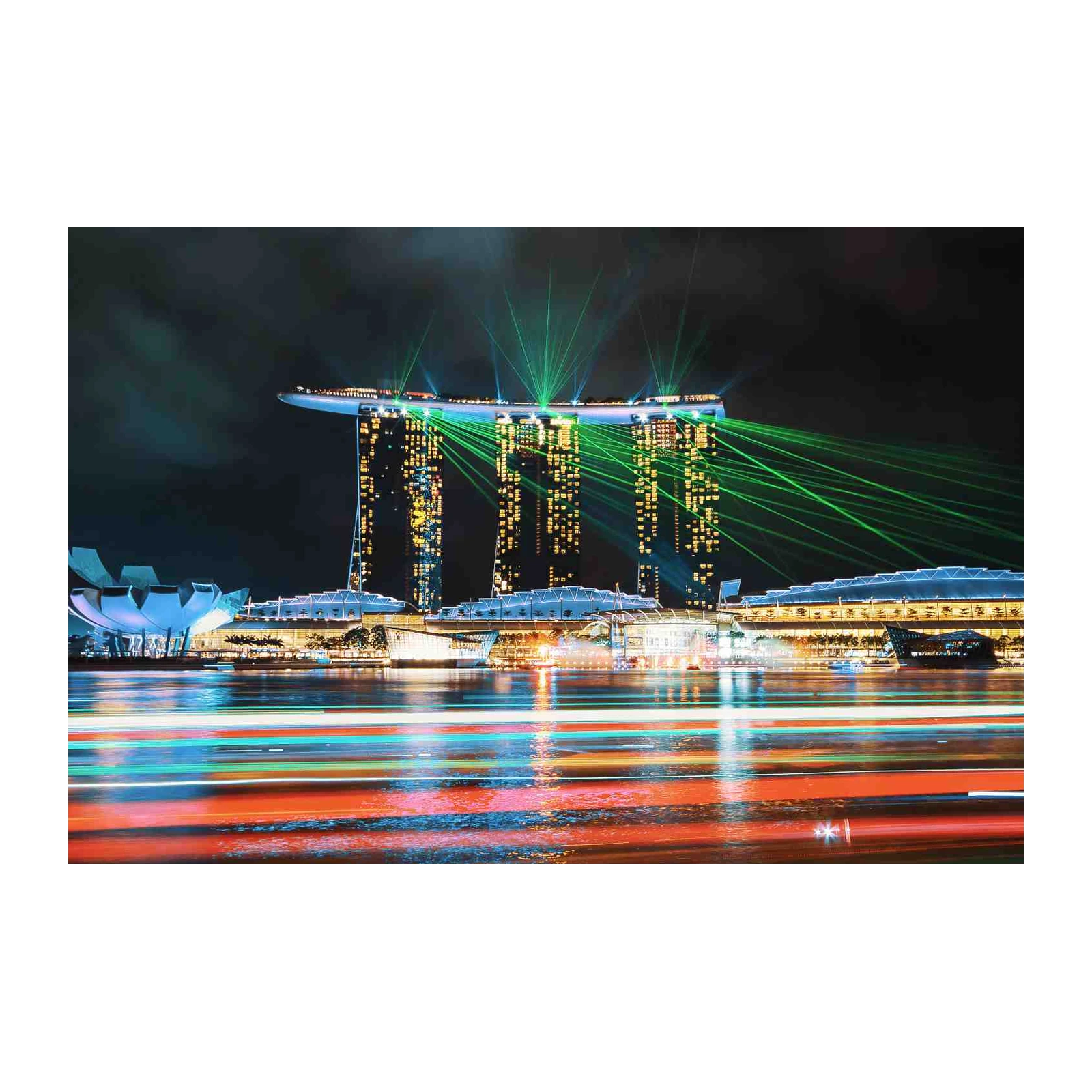 Singapore Marina Bay Lights Wall Art