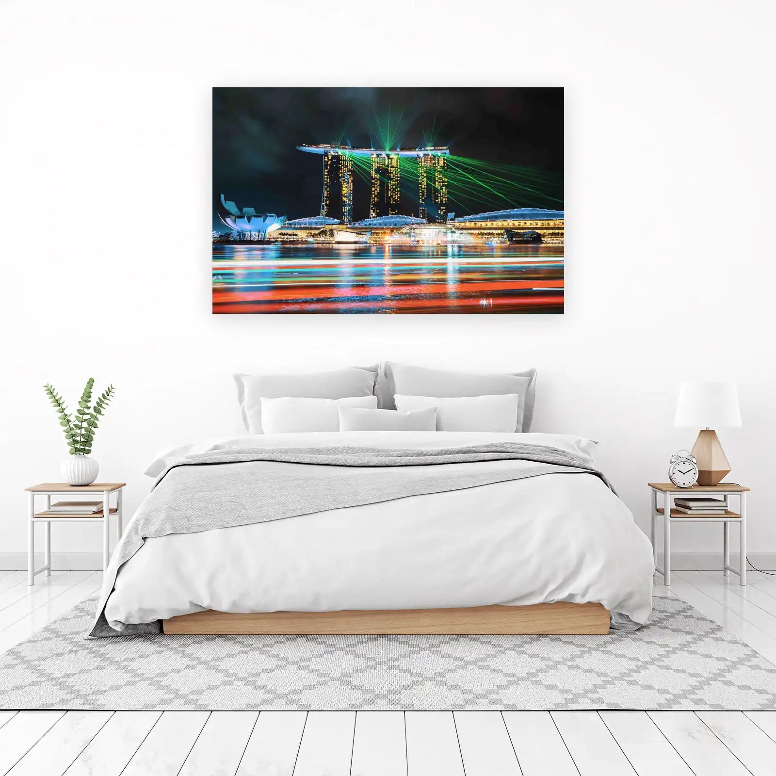 Singapore Marina Bay Lights Wall Art