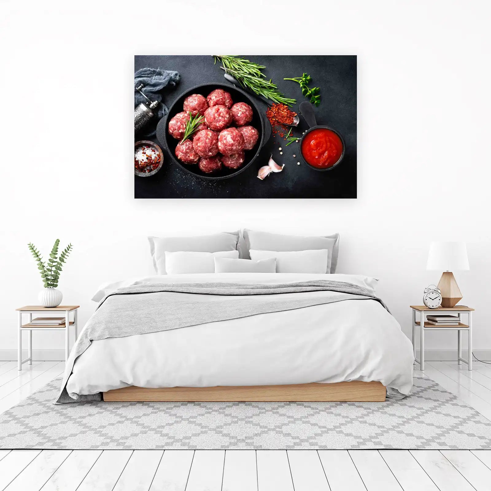Savory Meatballs & Spices Kitchen Art Wall Art