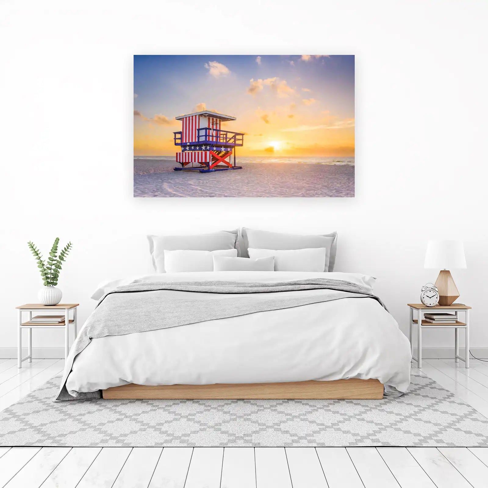 Iconic Beach Lifeguard Stand Wall Art