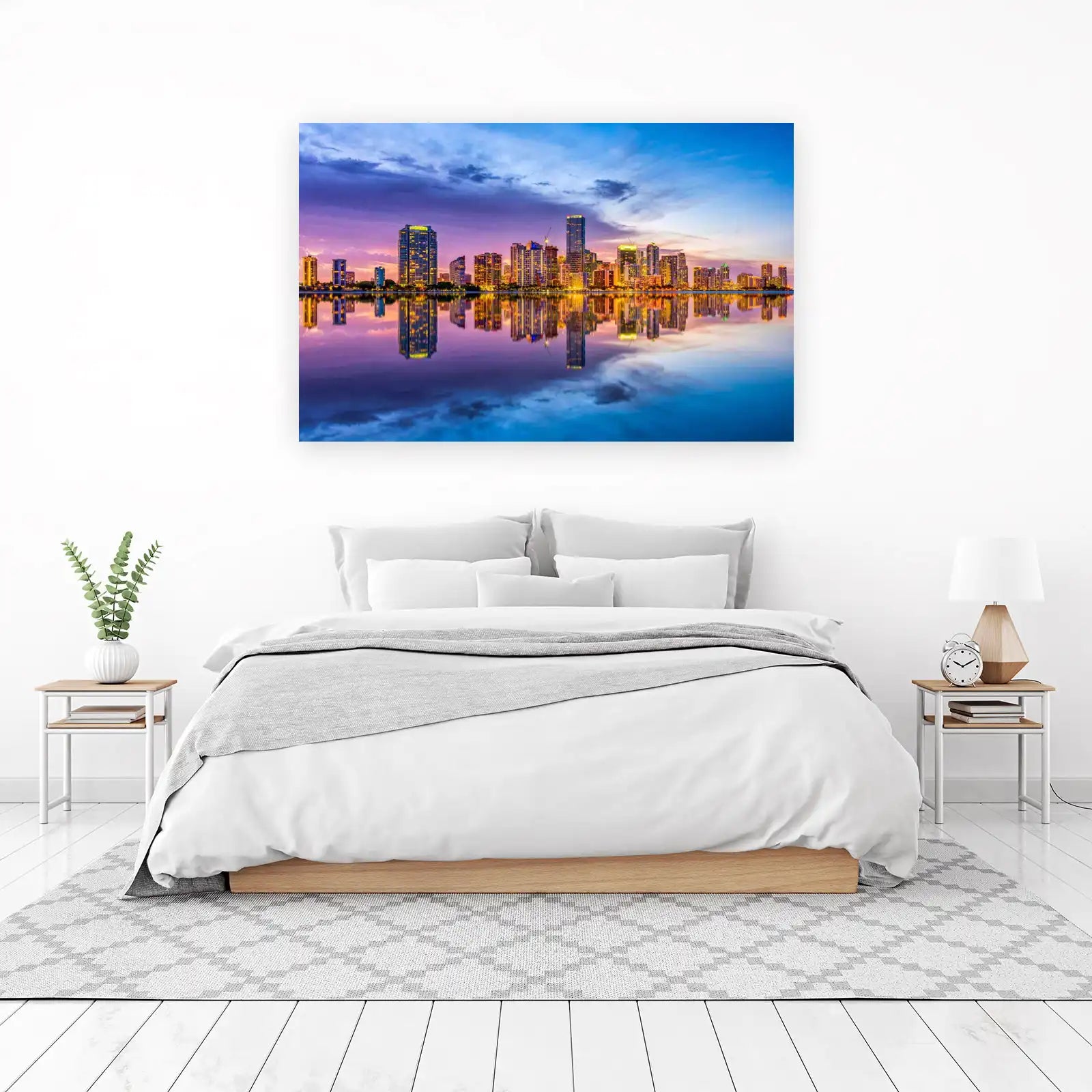 Cityscape Reflection Wall Art for Modern Homes