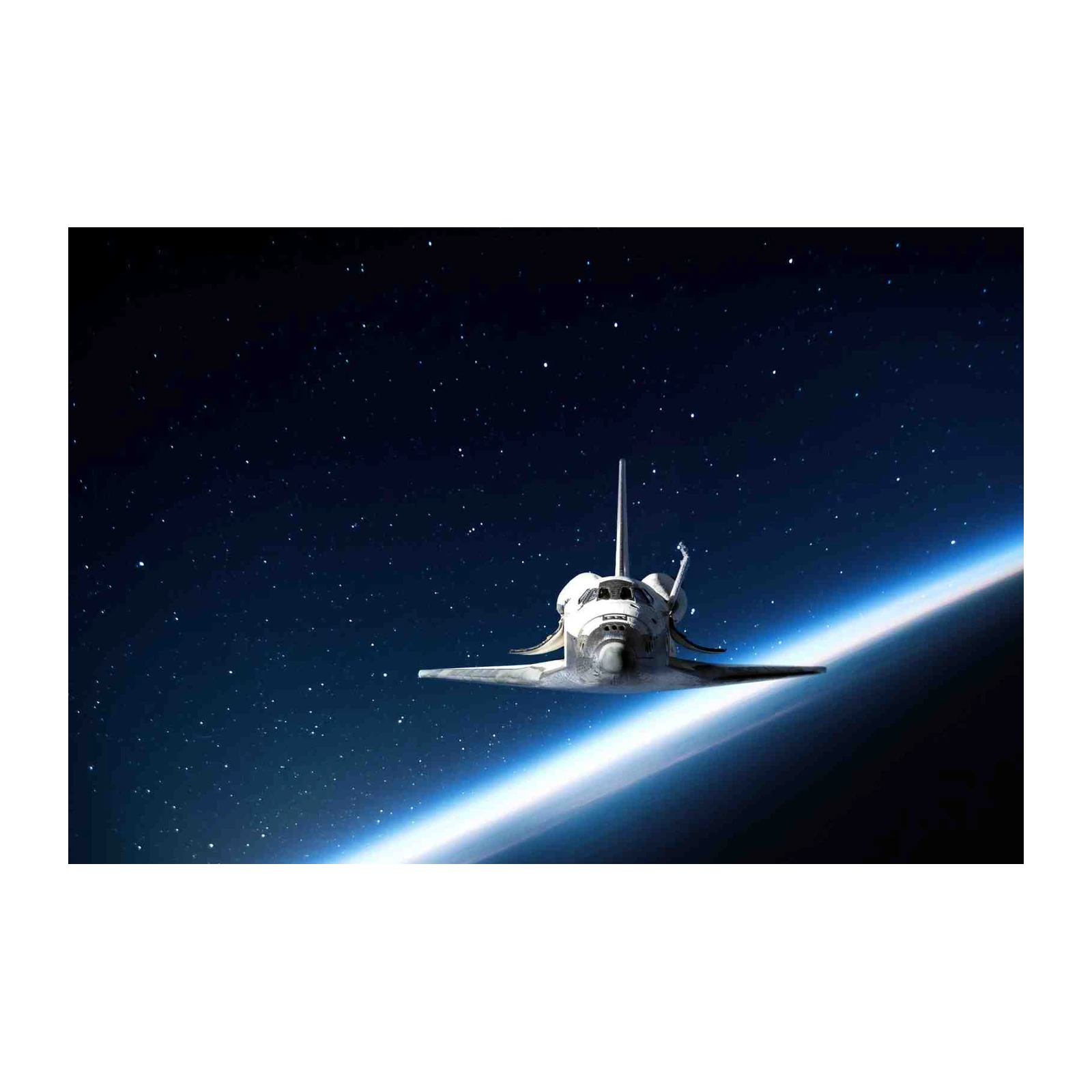 Space Shuttle Orbiting Earth Wall Art