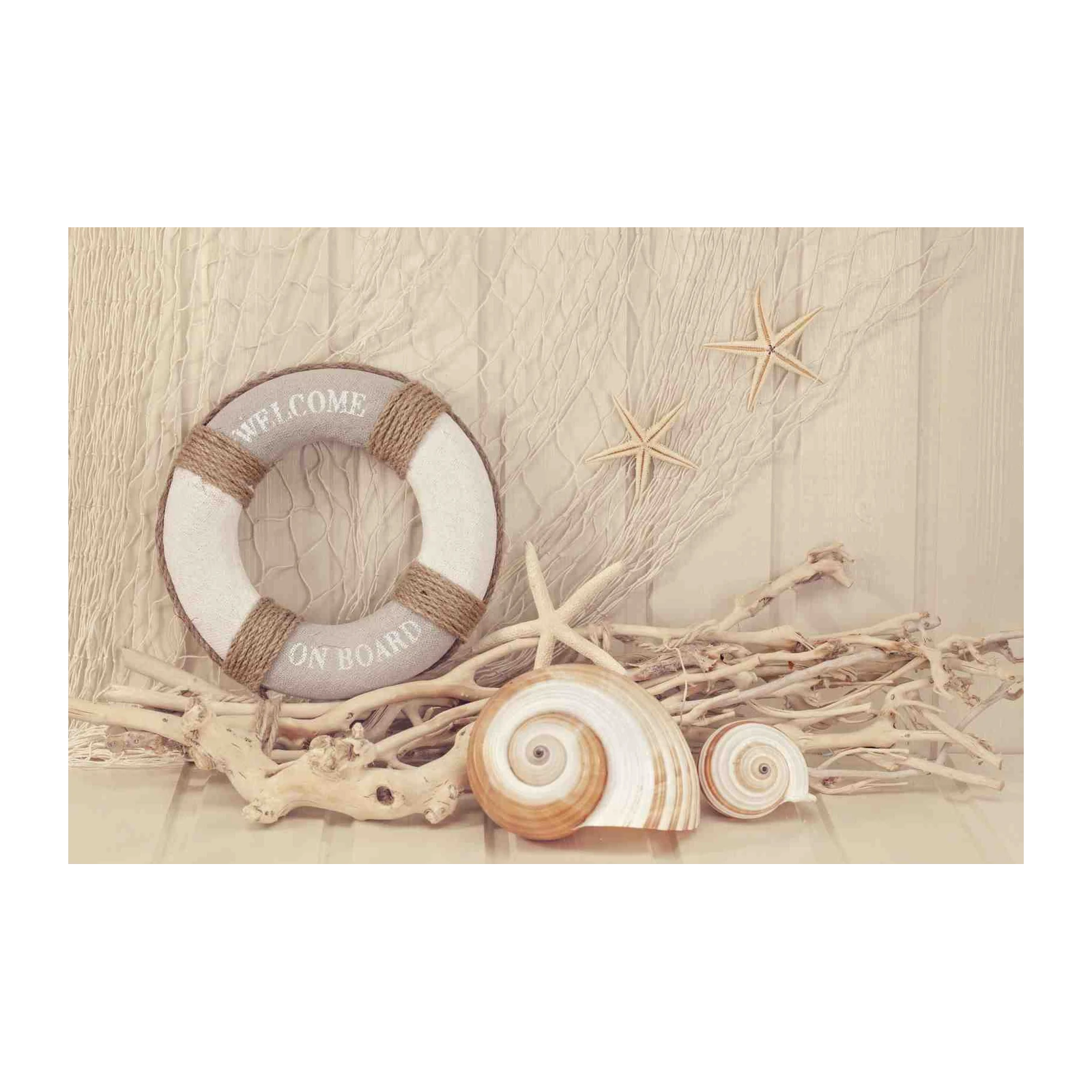 Nautical Welcome "On Board" Life Ring Wall Art