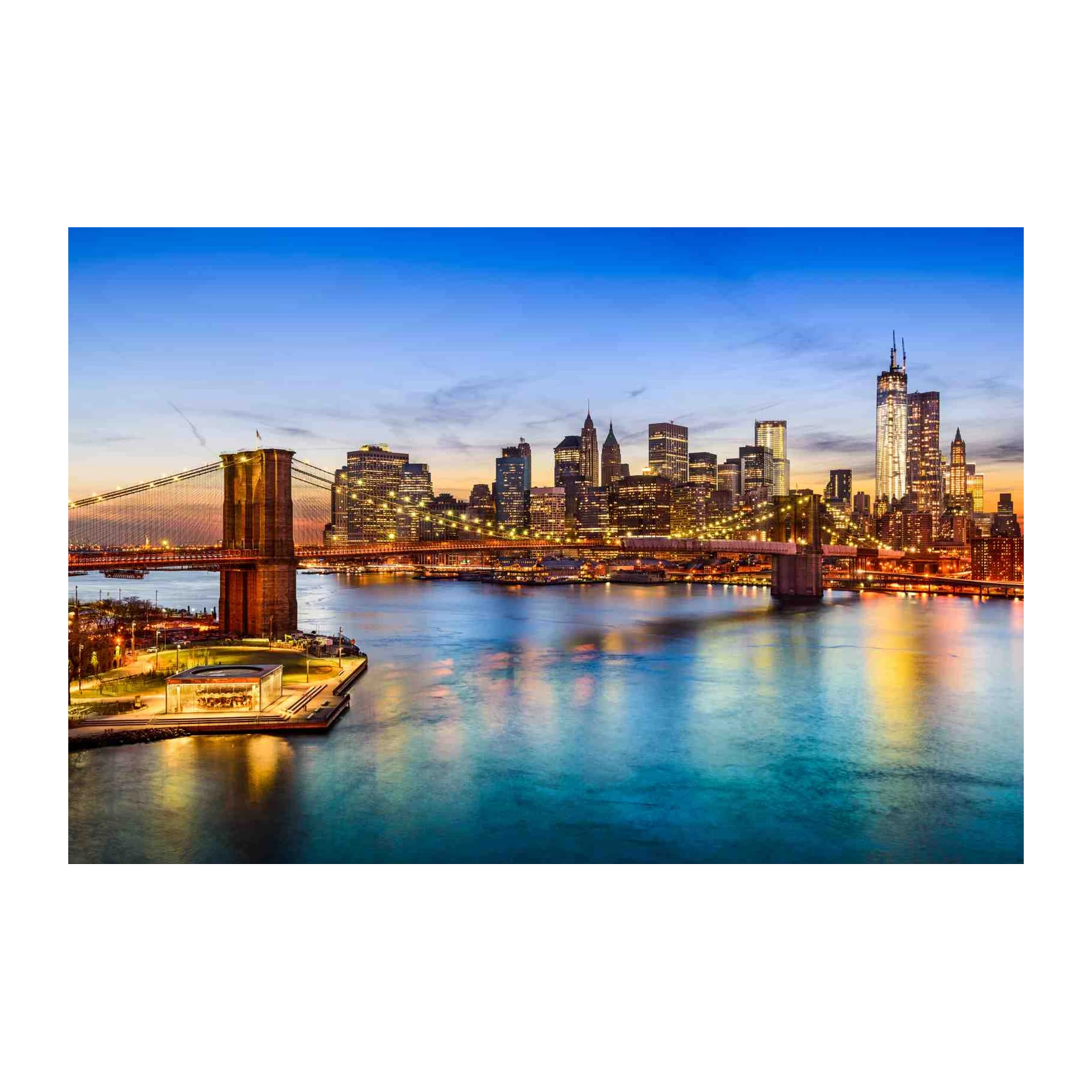 New York City Skyline Brooklyn Bridge Wall Art