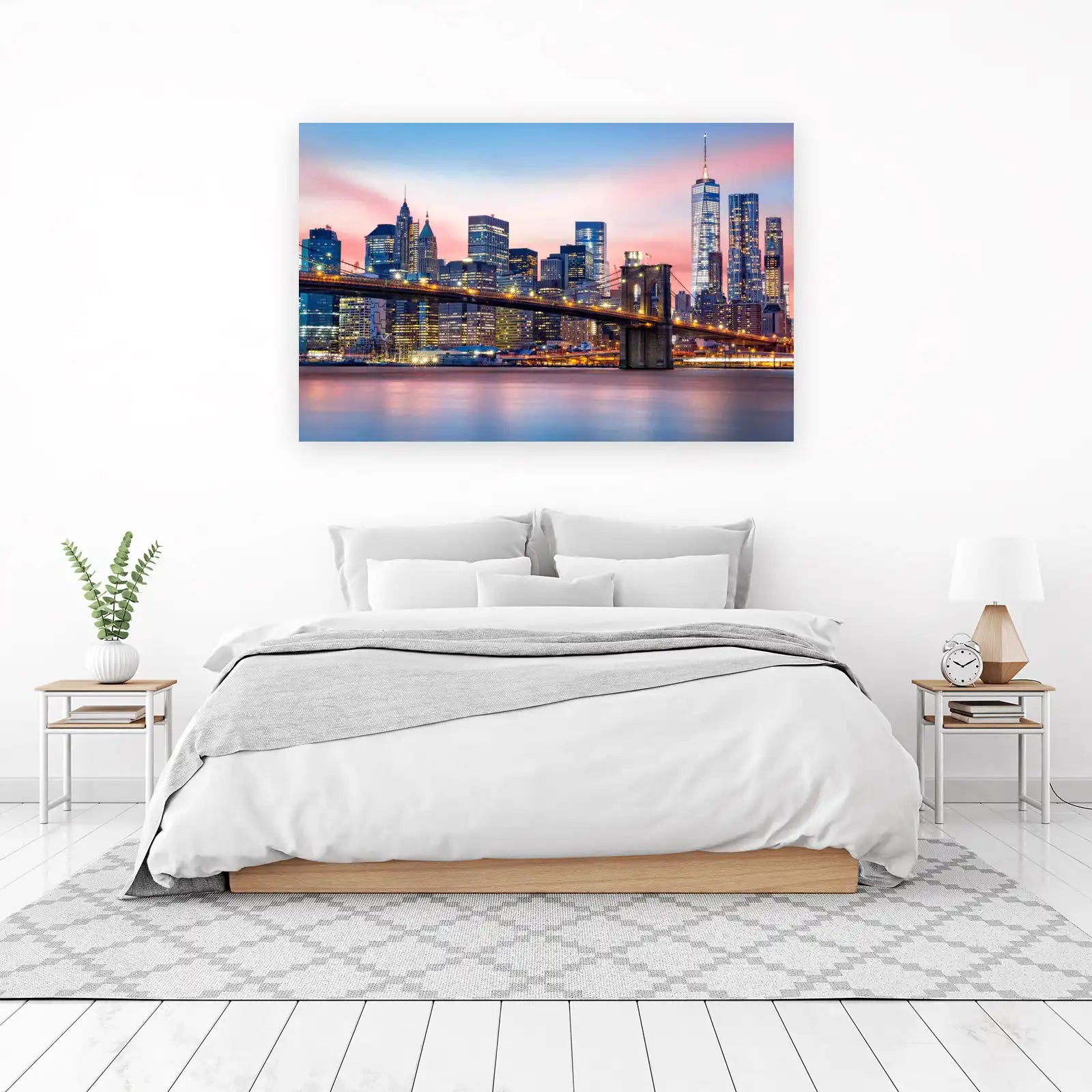 New York Cityscape Brooklyn Bridge Wall Art