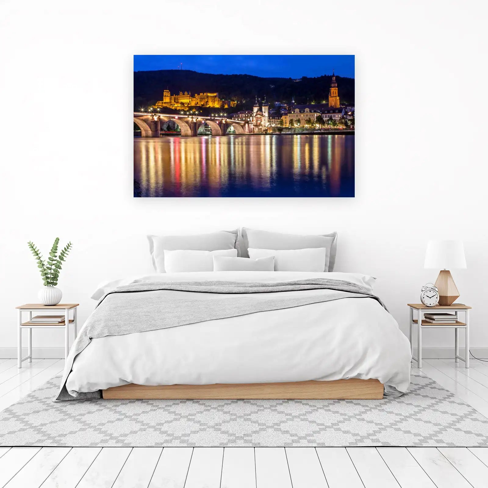 Heidelberg Castle & Bridge Nightscape Wall Art