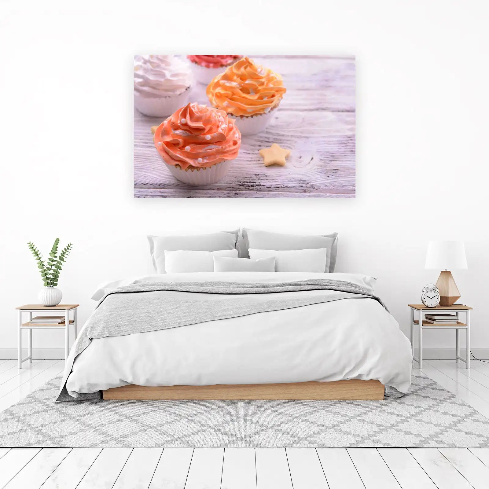 Sweet Delights Orange Cupcake Wall Art