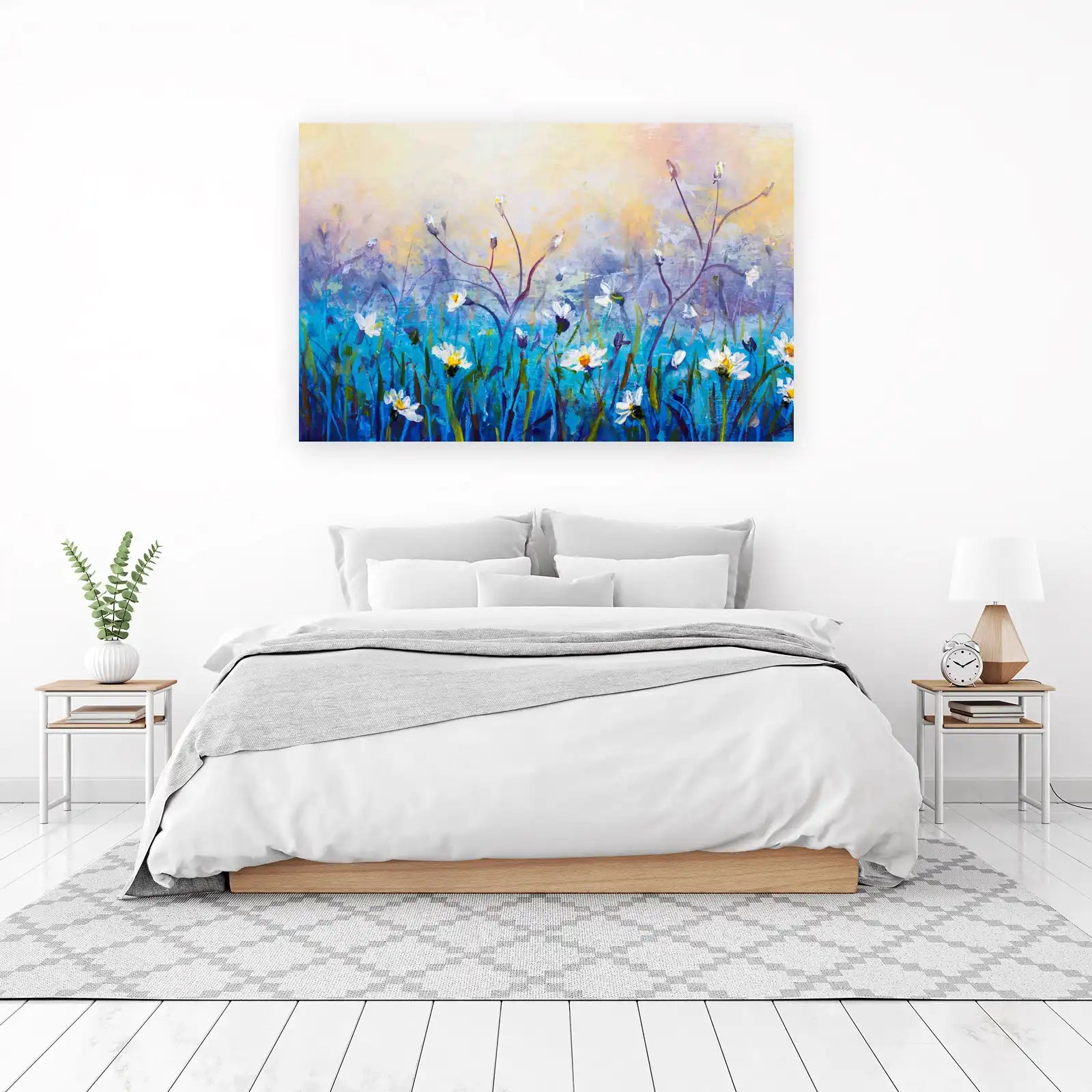 Impressionist Meadow Wildflowers Wall Art