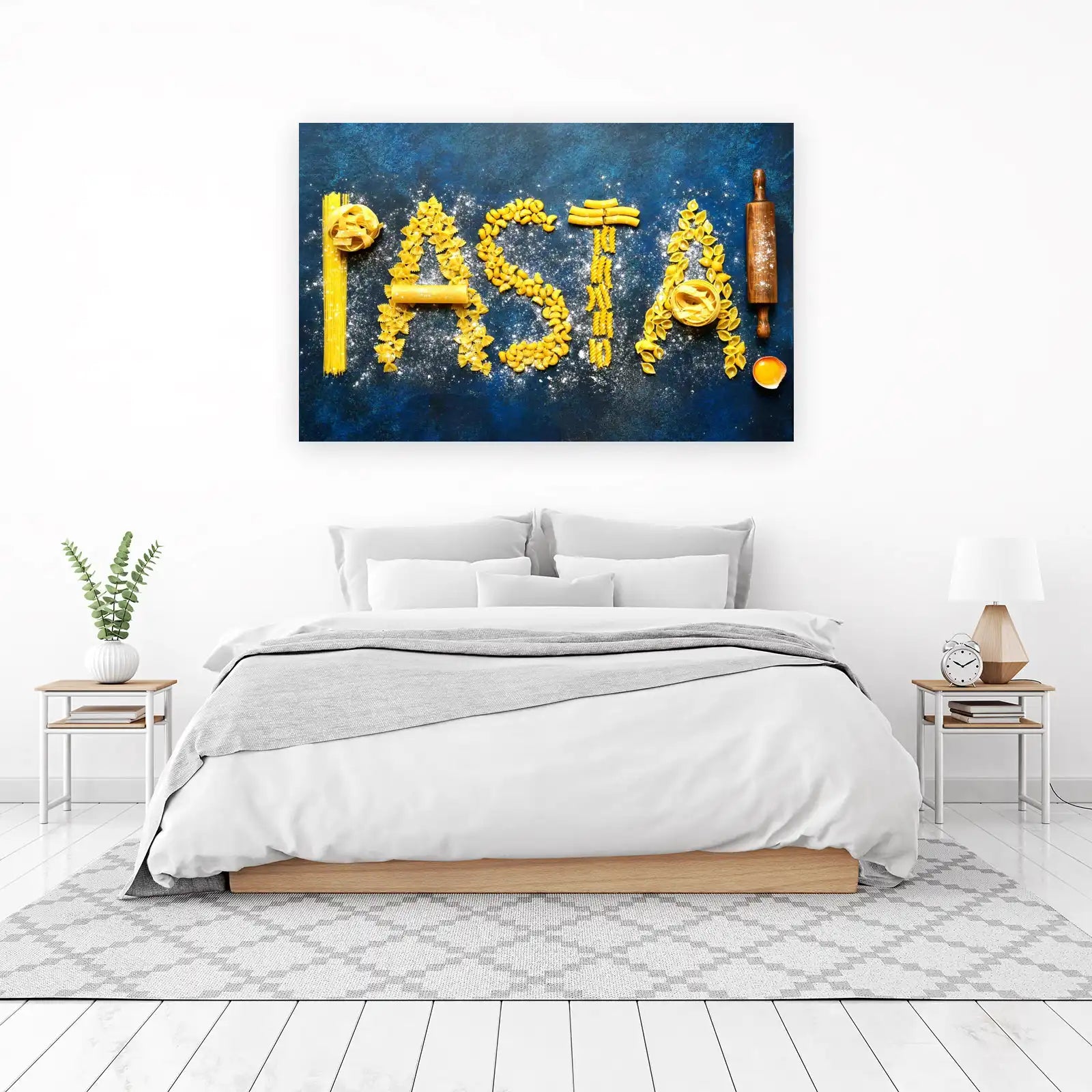 Delicious Pasta Typography Wall Art