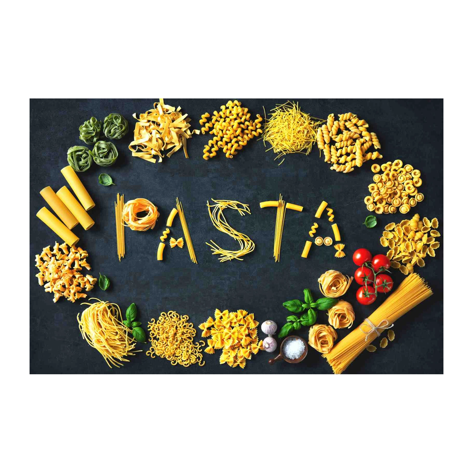 Artistic Pasta Variety Wall Art - Kitchen Decor