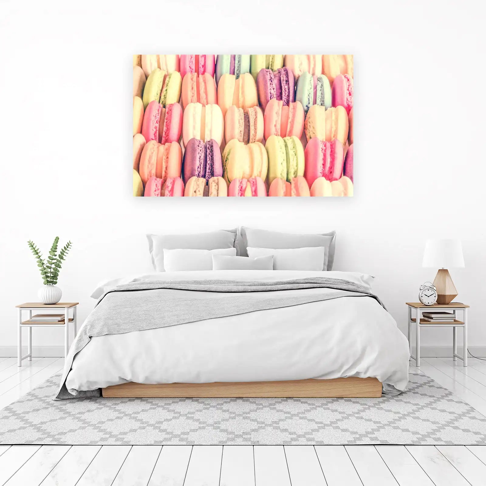 Sweet Pastel Macaron Delight Wall Art