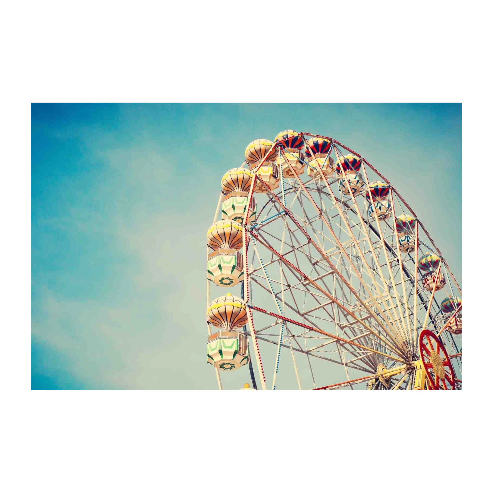 Vintage Ferris Wheel Sky Wall Art