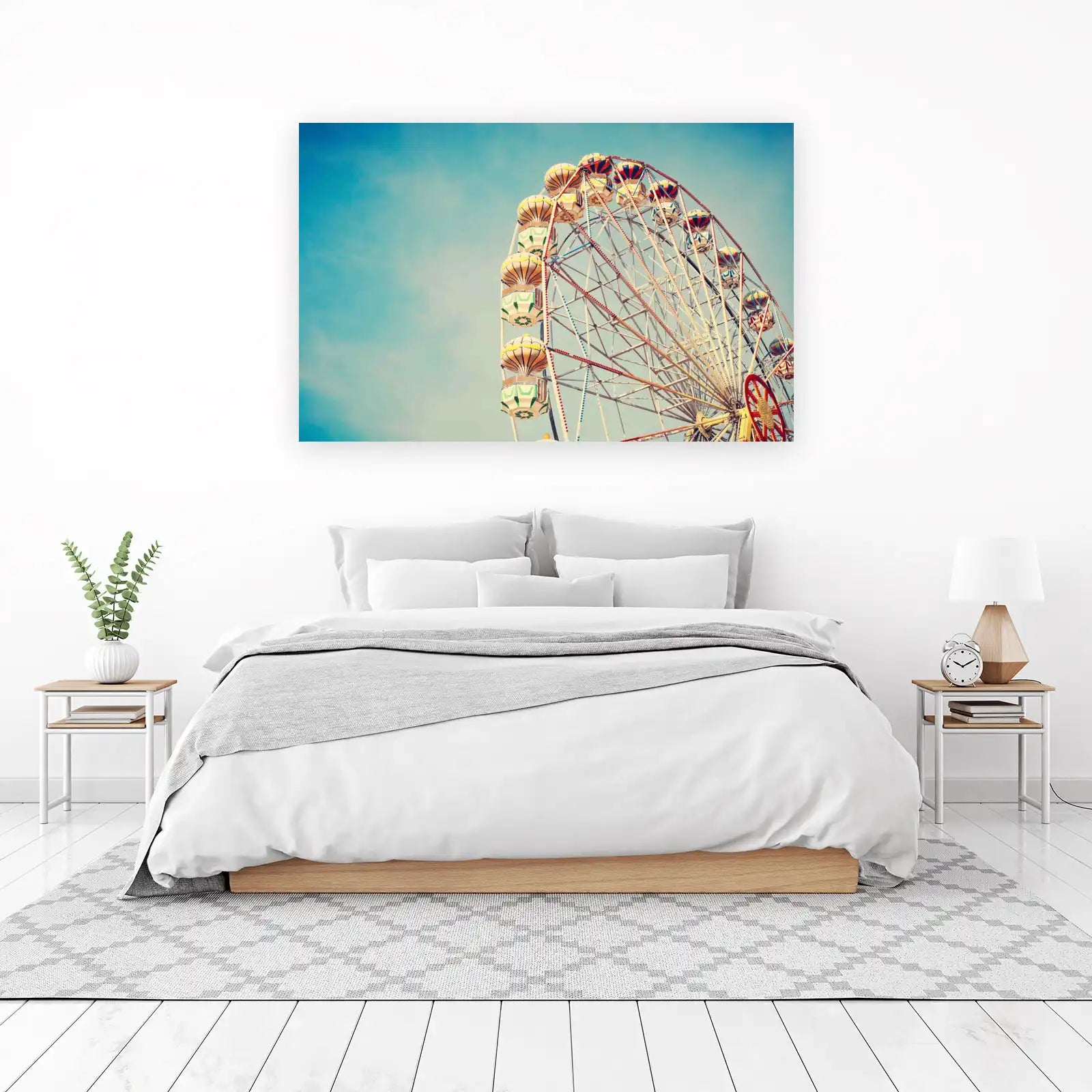 Vintage Ferris Wheel Sky Wall Art