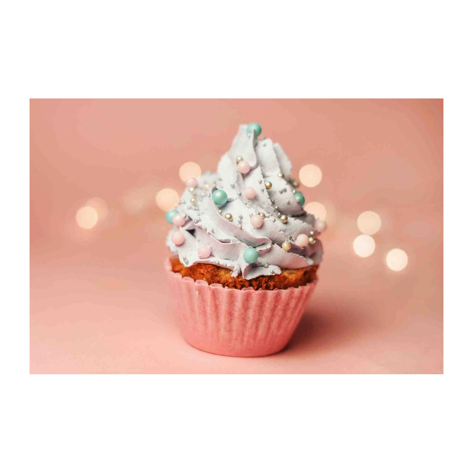 Sweet Delights Pastel Cupcake Wall Art