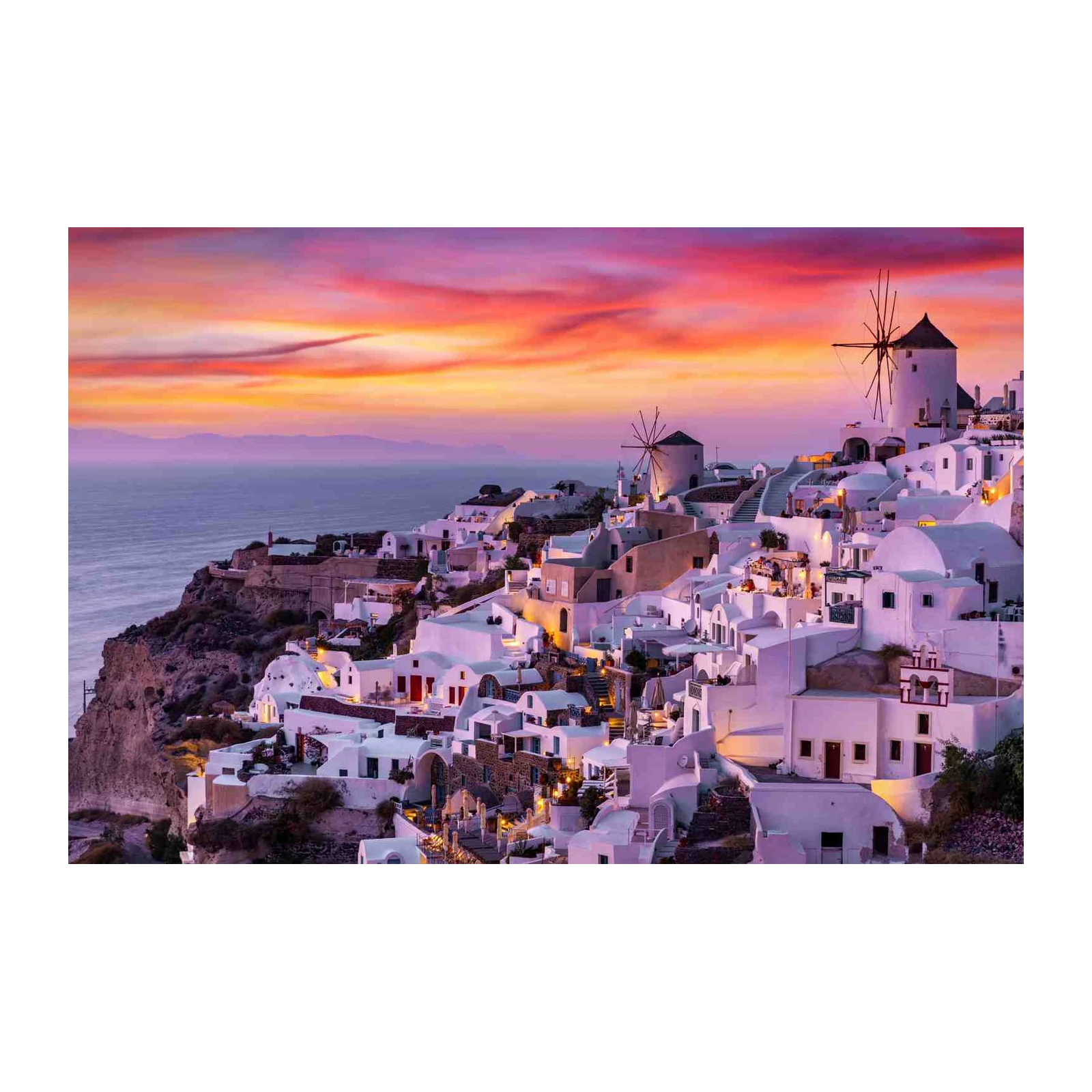Santorini Sunset Aegean Dream Wall Art