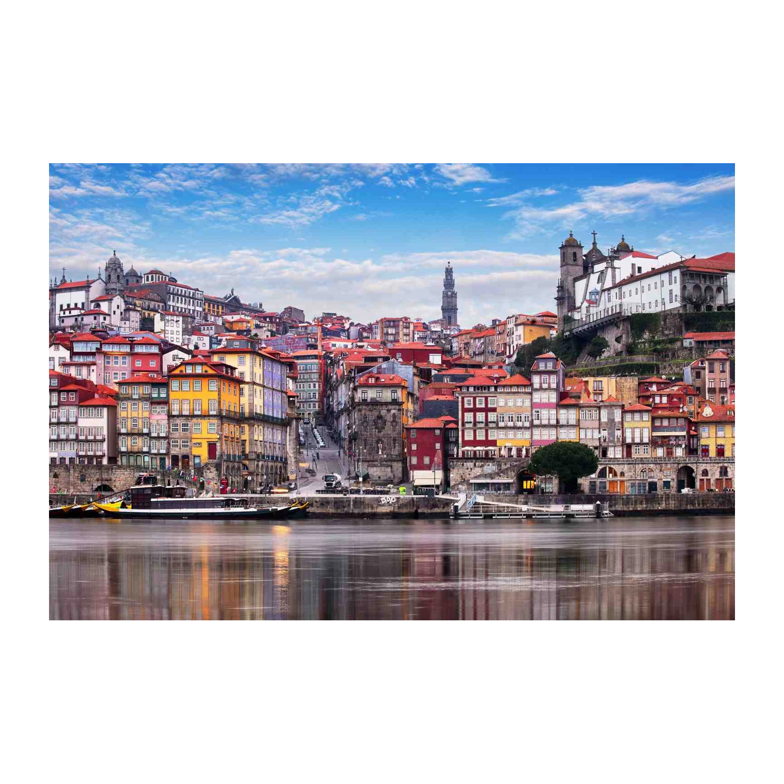 Vibrant Porto Skyline Wall Art