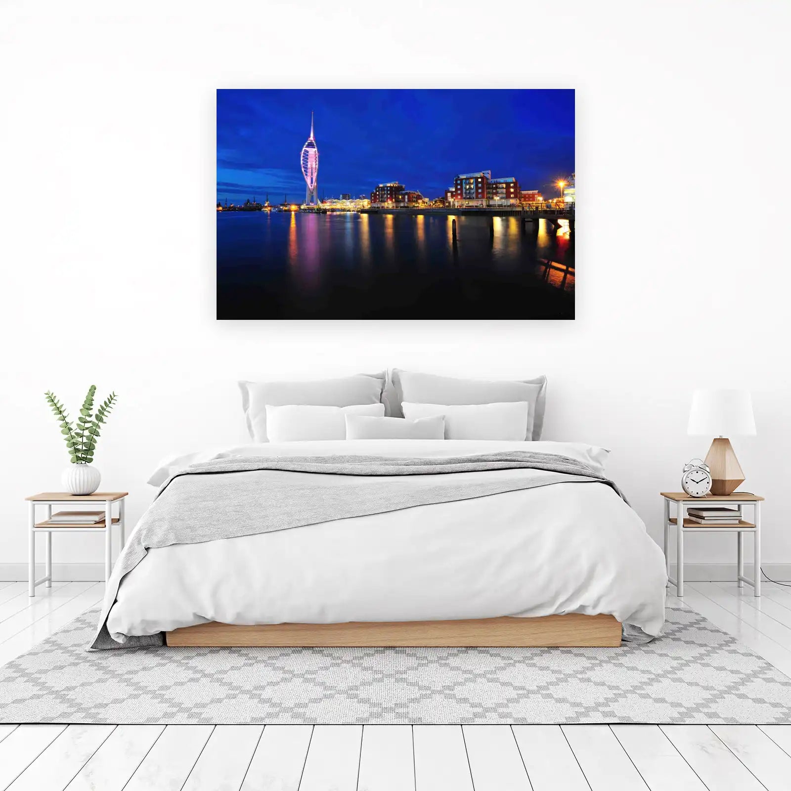 Portsmouth Spinnaker Tower Night View Wall Art