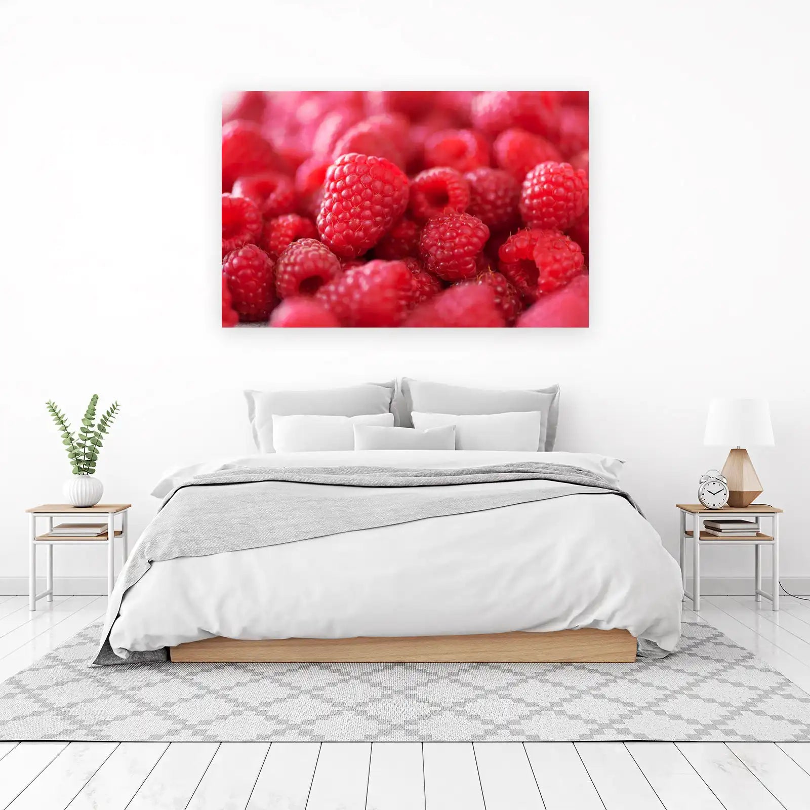 Vibrant Raspberry Close-Up Wall Art