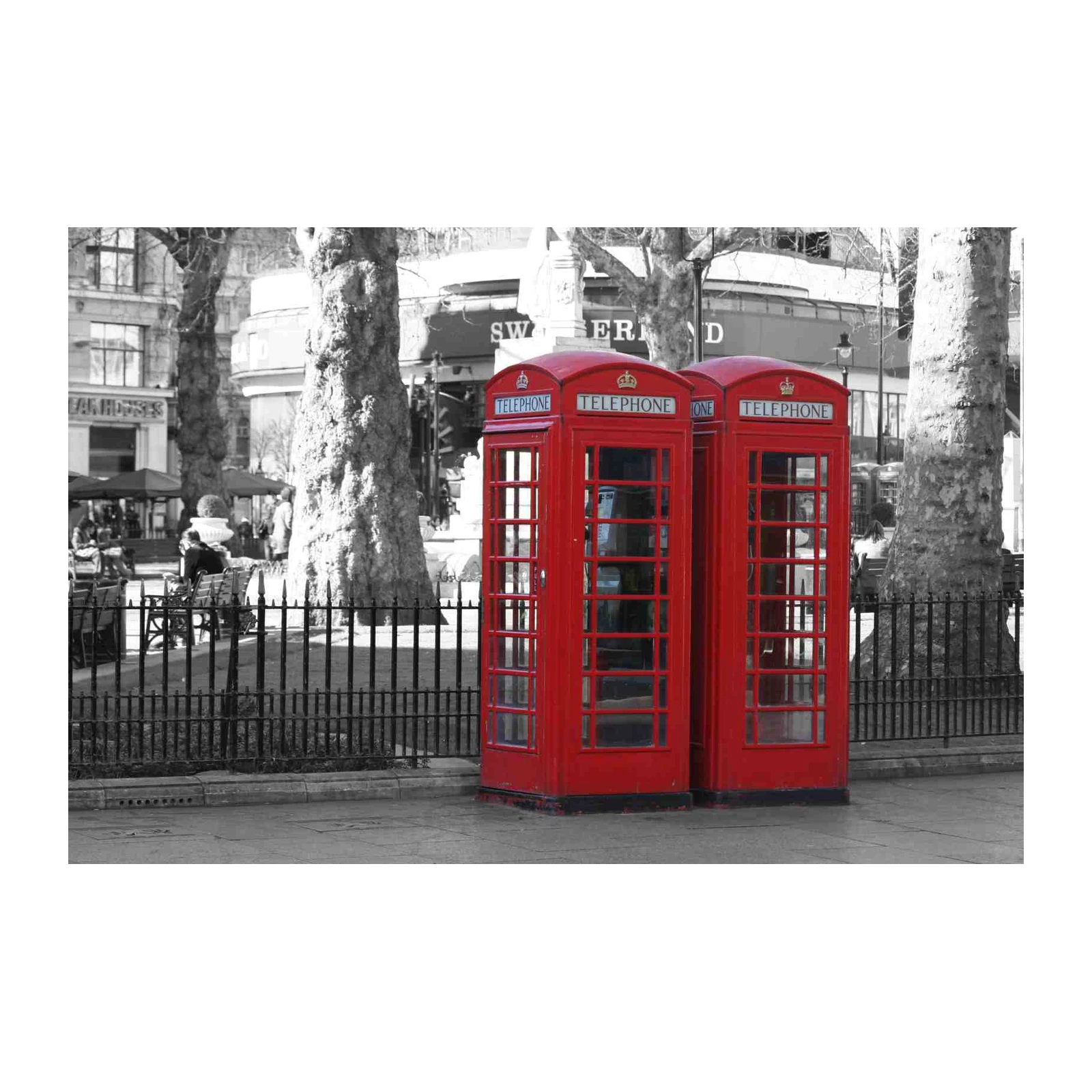 Iconic Red London Phone Booth Wall Art