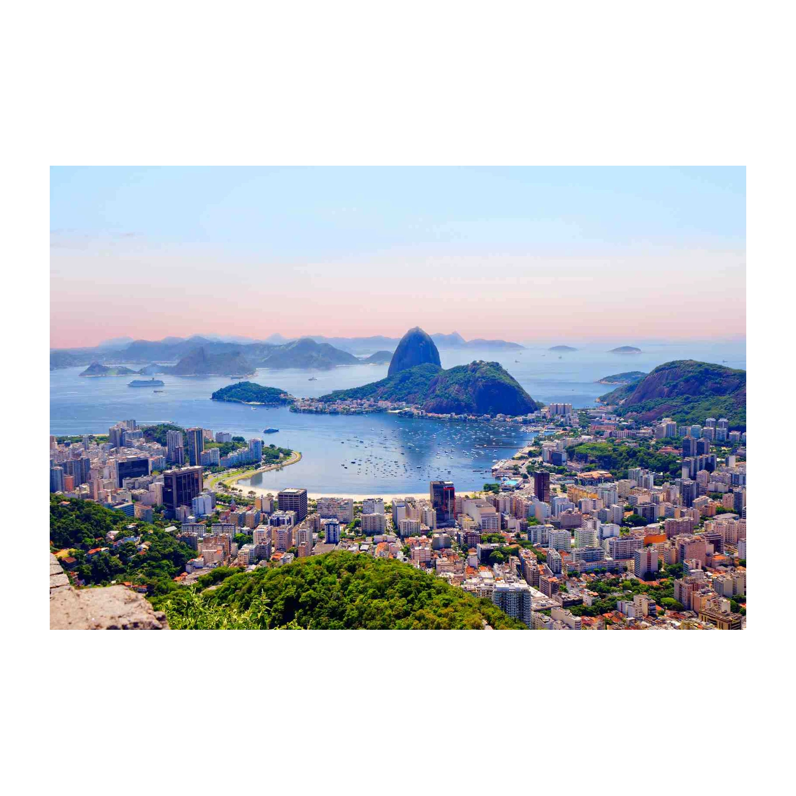 Rio de Janeiro Cityscape Sugarloaf Mountain Wall Art