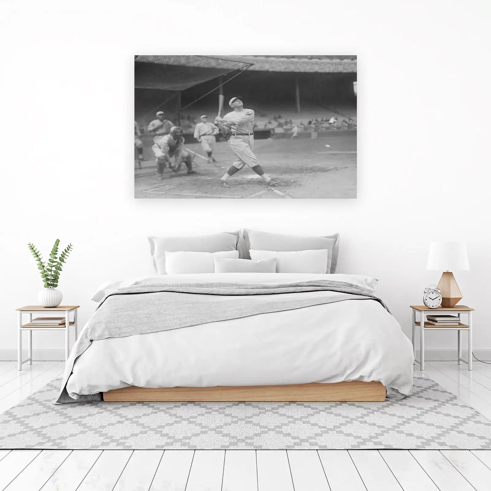 Vintage Baseball Batter Wall Art