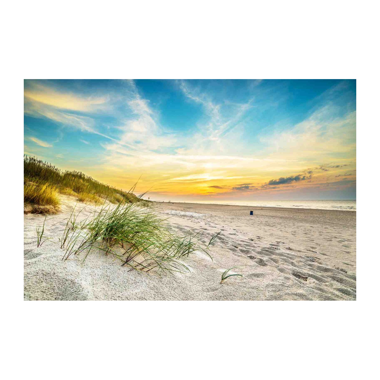 Tranquil Beach Sunset Landscape Wall Art