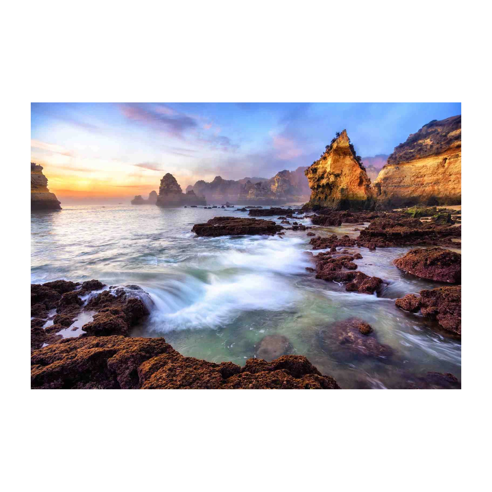 Ocean Serenity Coastal Cliffs Wall Art