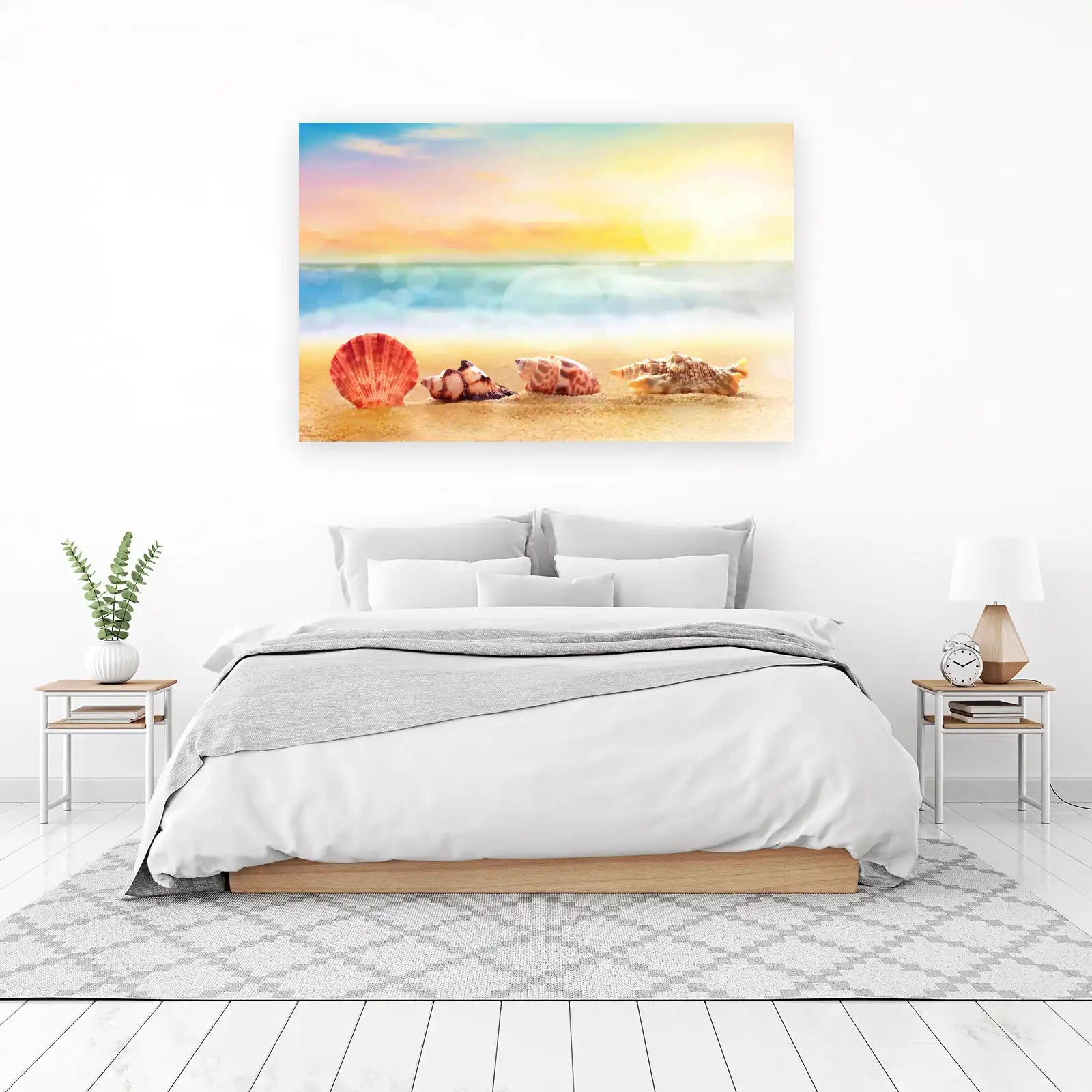 Seashell Beach Serenity Wall Art