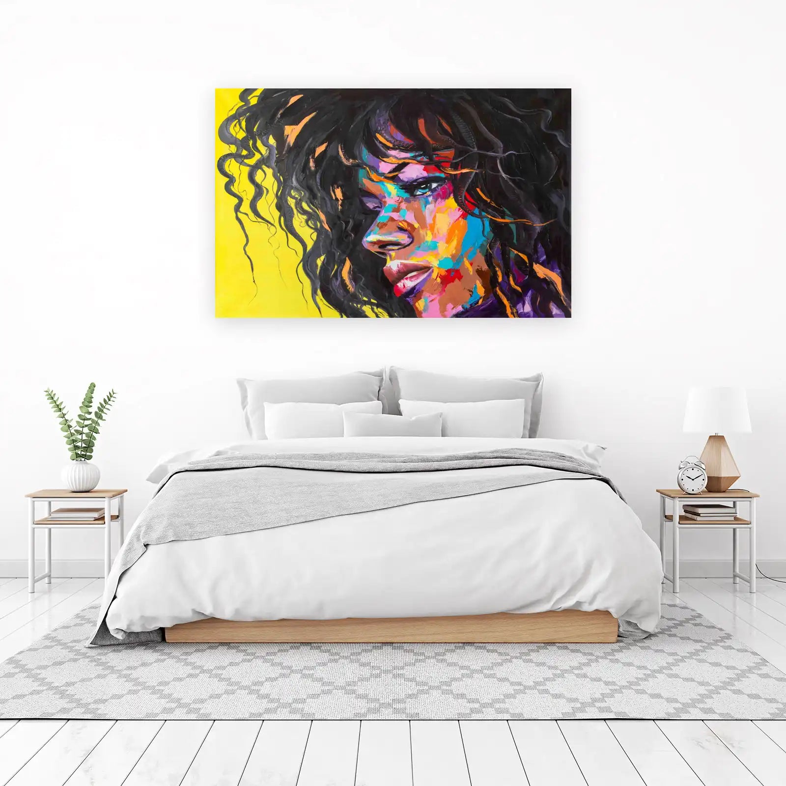 Vibrant Portrait Pop Art Woman Wall Art