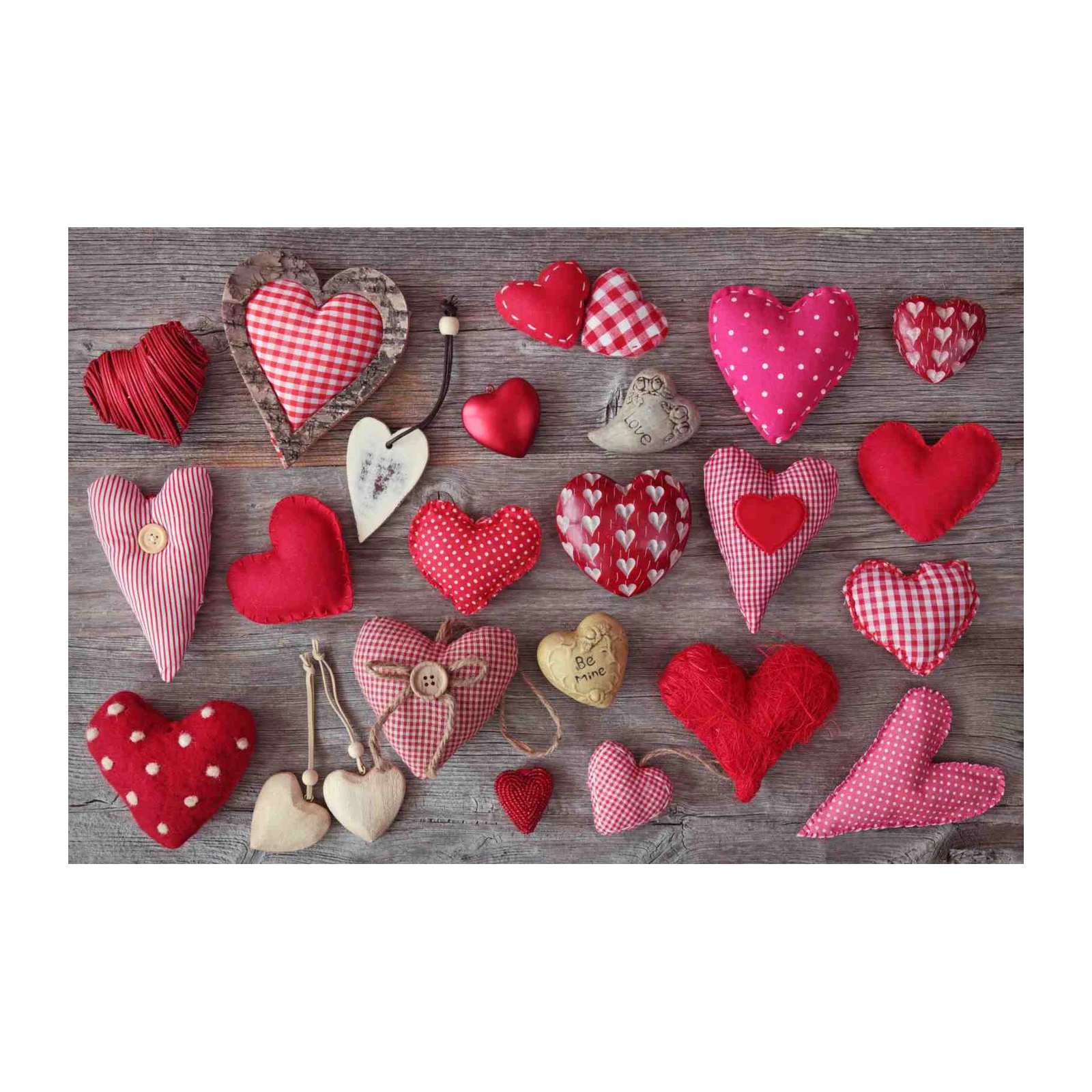Romantic Red & Pink Hearts Valentine's Day Wall Art