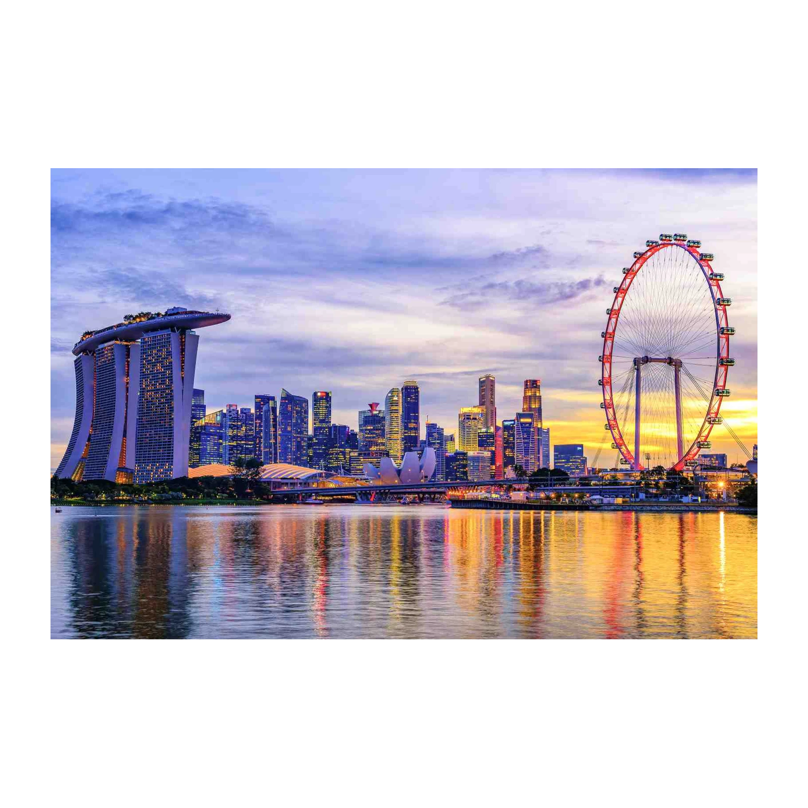 Stunning Singapore Skyline Wall Art