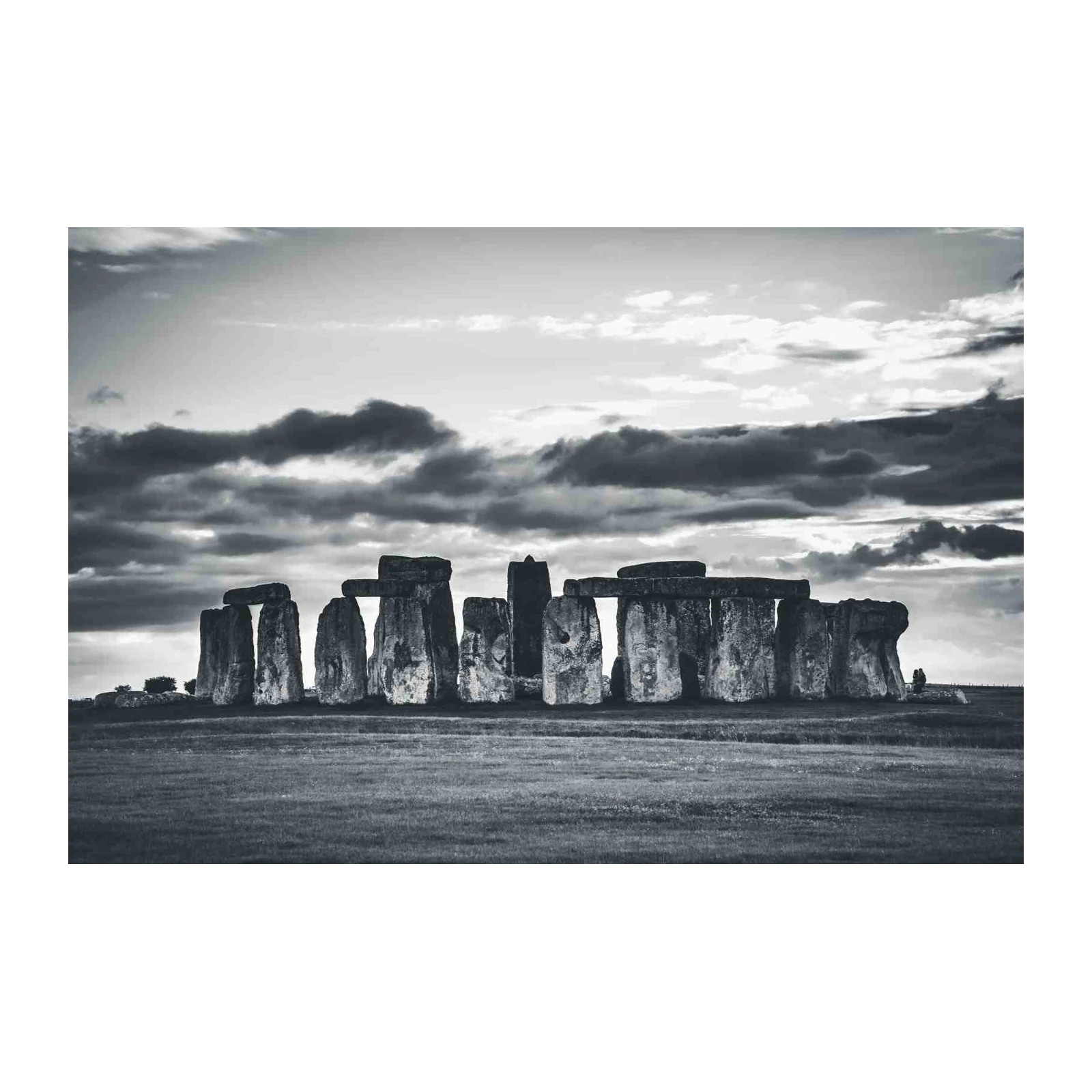 Mystic Stonehenge Monochrome Wall Art