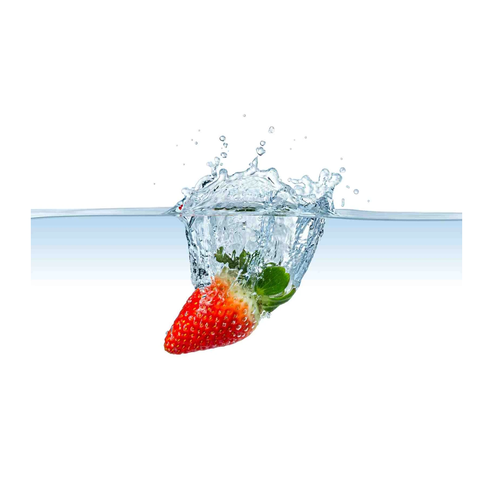 Juicy Strawberry Splash Wall Art