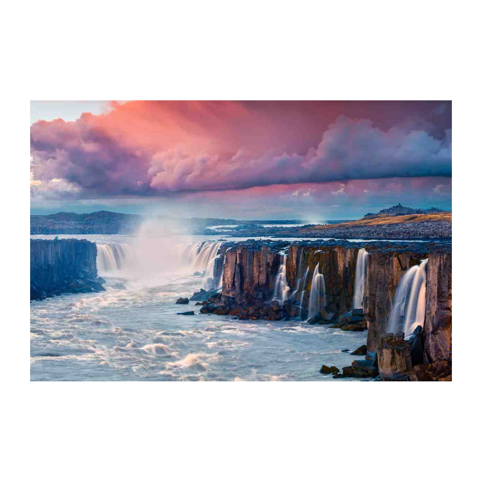Majestic Waterfall Iceland Wall Art