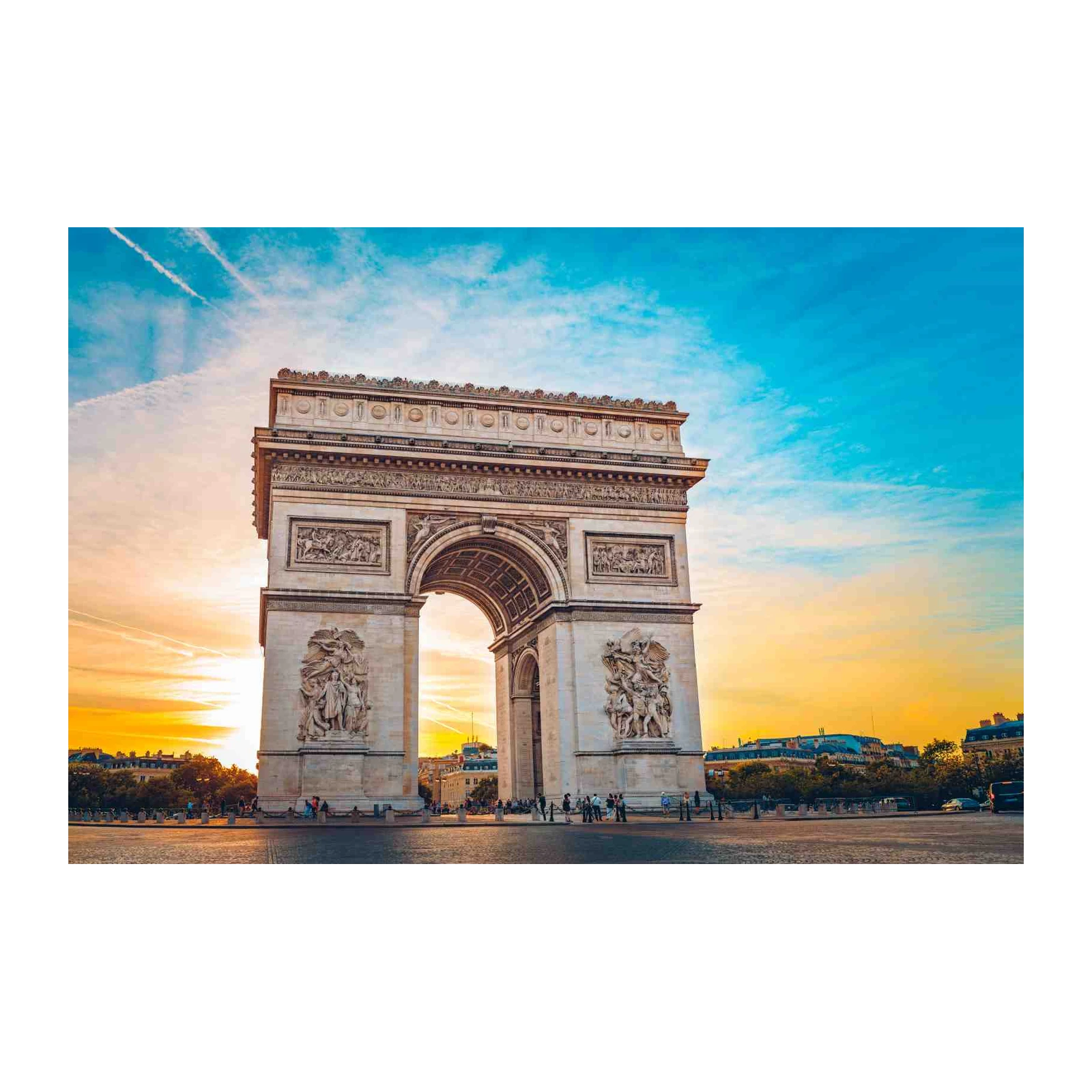 Arc de Triomphe Paris Sunset Wall Art