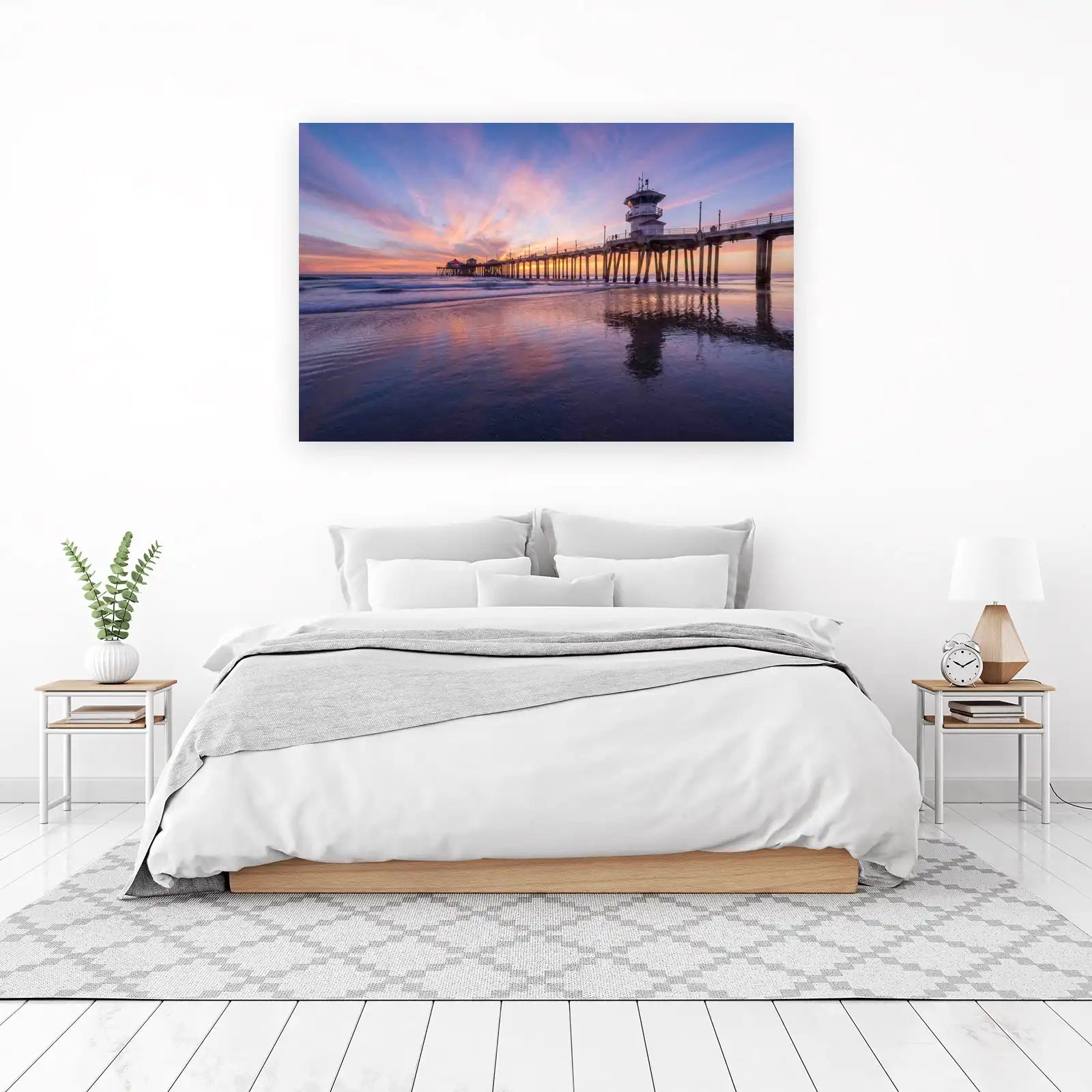 Sunset Pier Serenity Wall Art