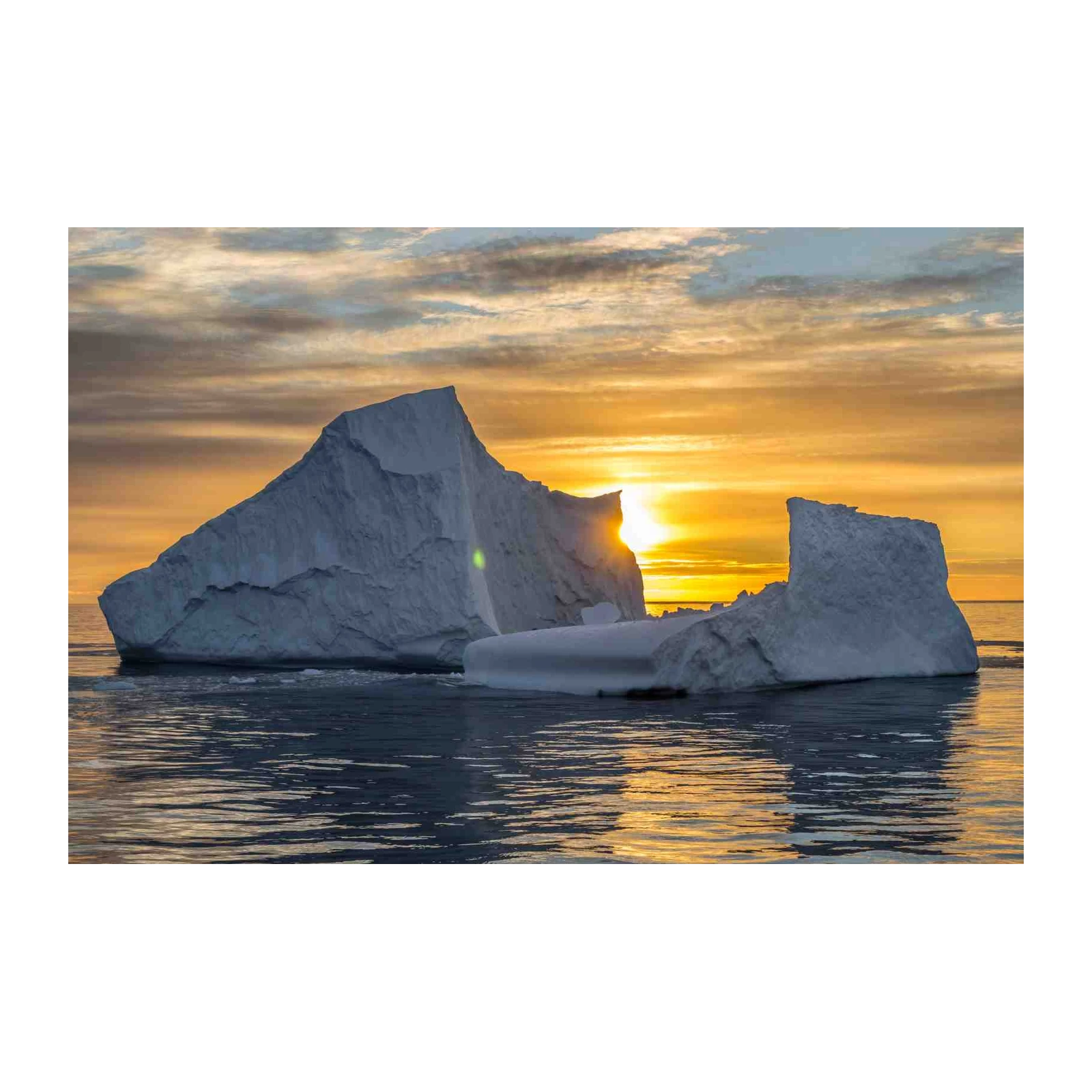 Majestic Iceberg Sunset Arctic Wall Art