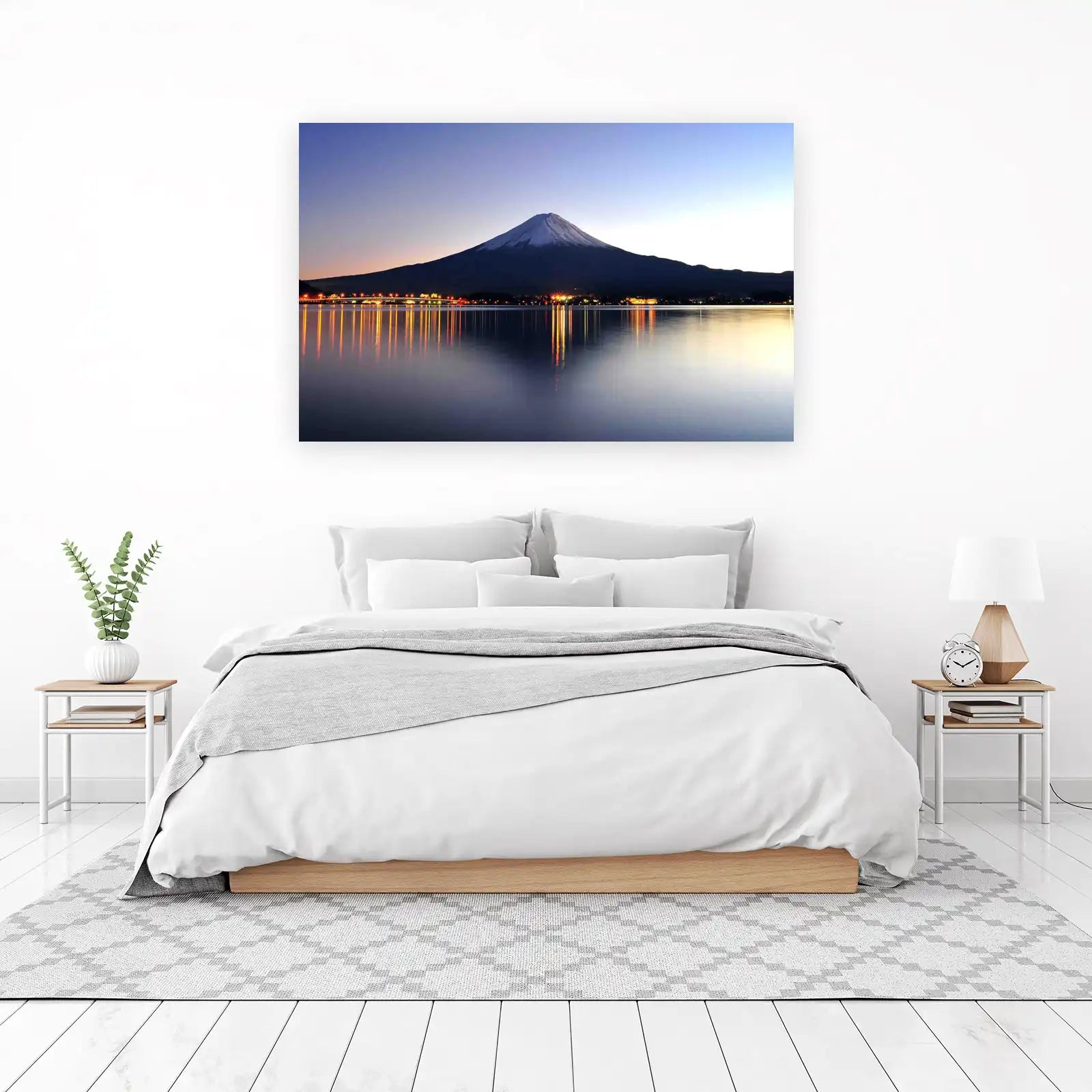 Majestic Mount Fuji Serene Lake Wall Art