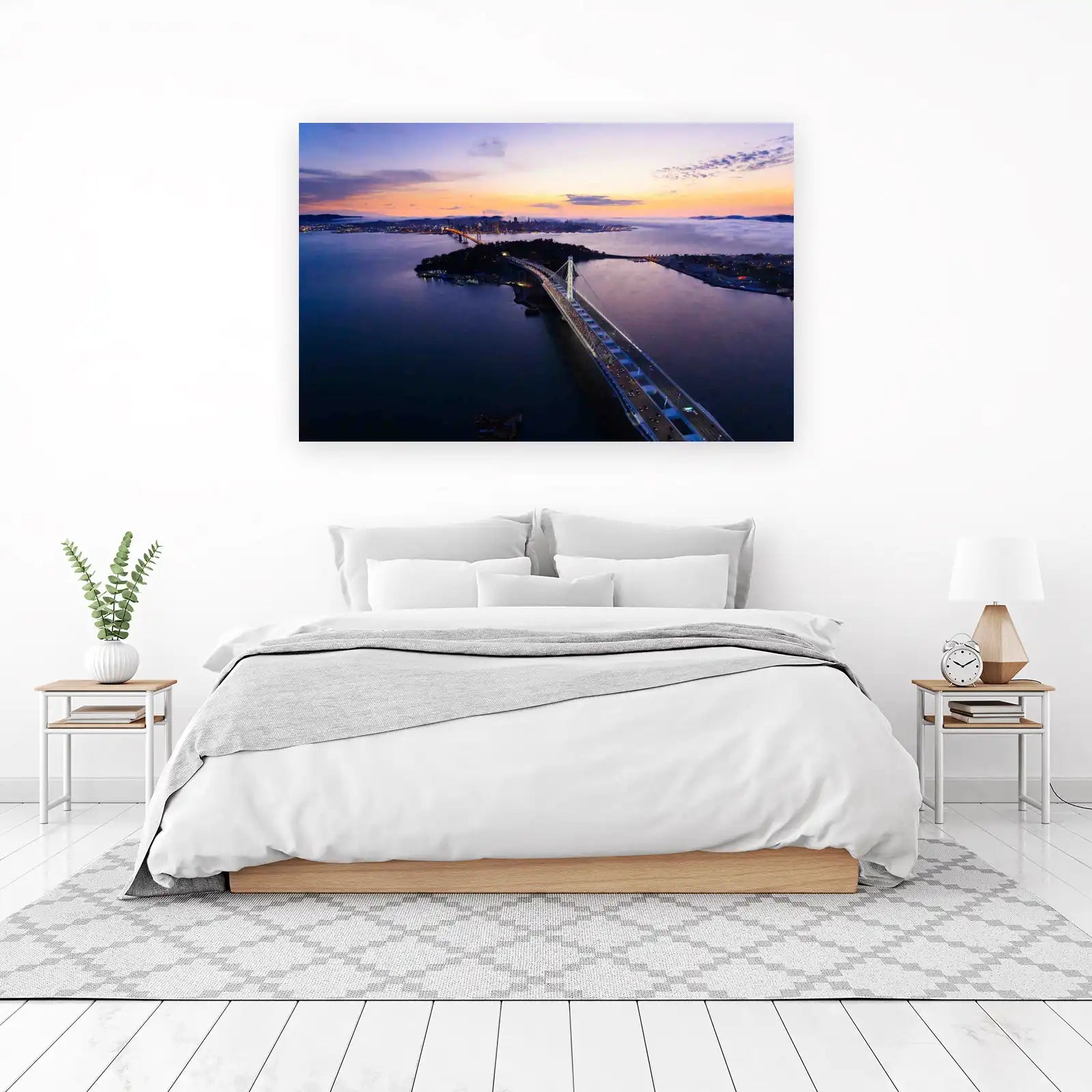 San Francisco Bay Bridge Sunset Wall Art