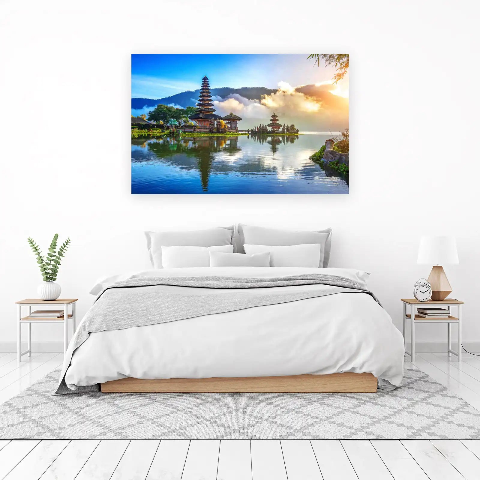 Bali Temple Sunrise Serenity Wall Art