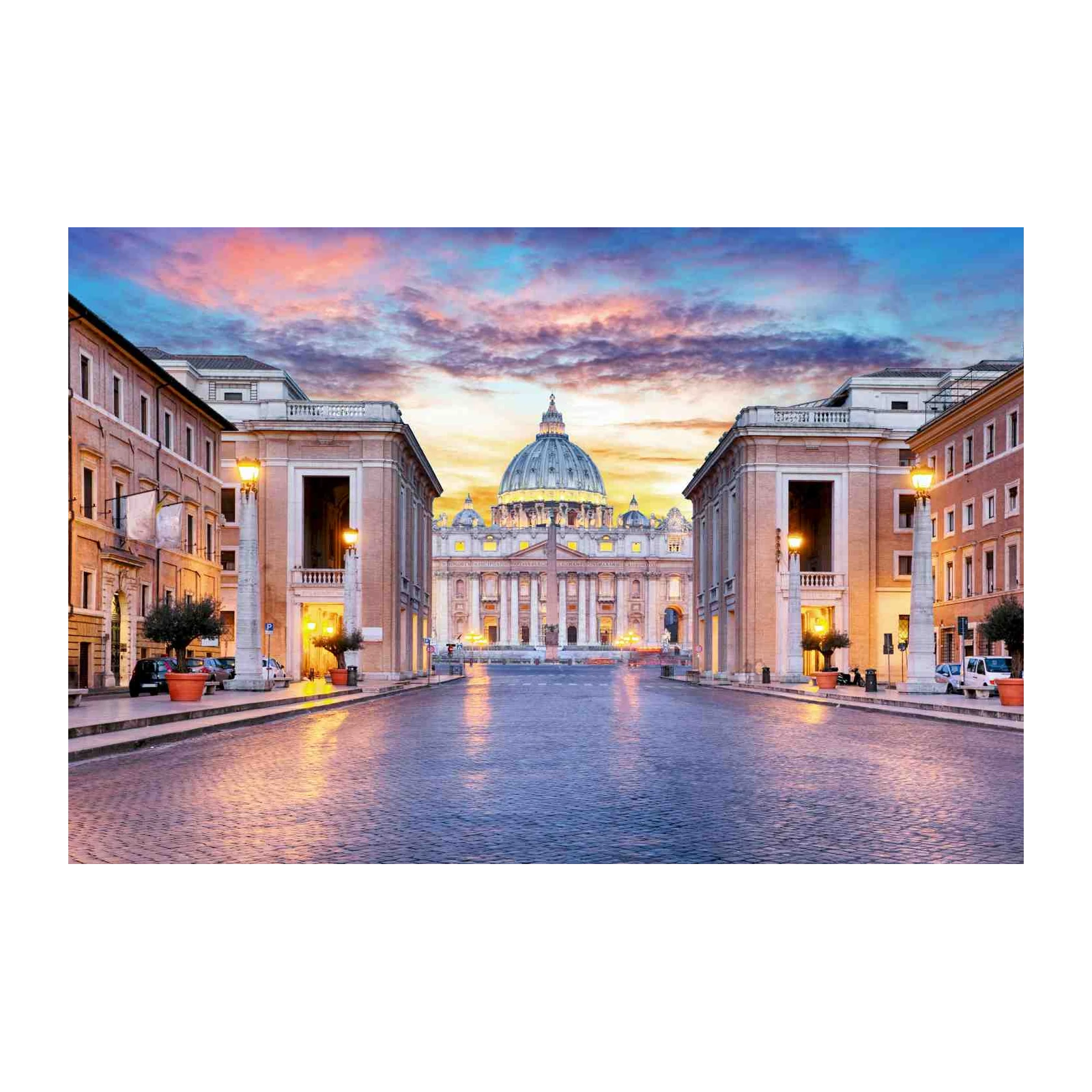 St. Peter's Basilica Rome Sunset Wall Art