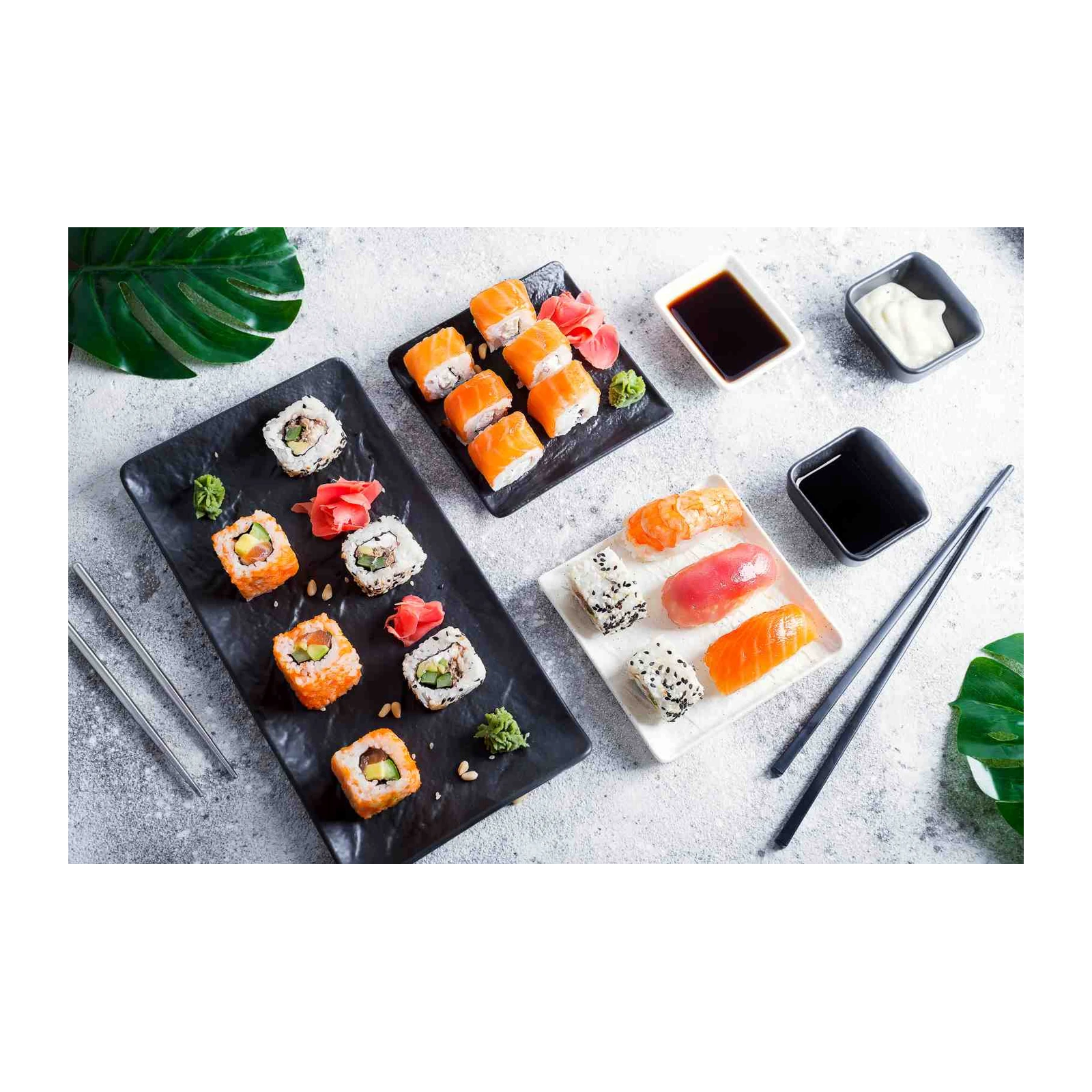 Vibrant Sushi Platter Wall Art