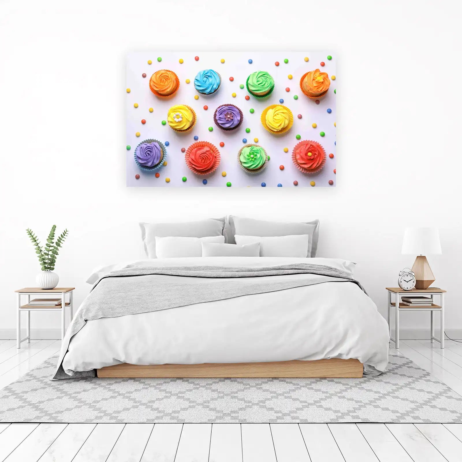 Vibrant Cupcake Assortment Wall Art